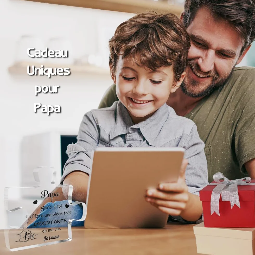 Puzzle Acrylique Cadeau Fête des Pères Anniversaire pour Papa