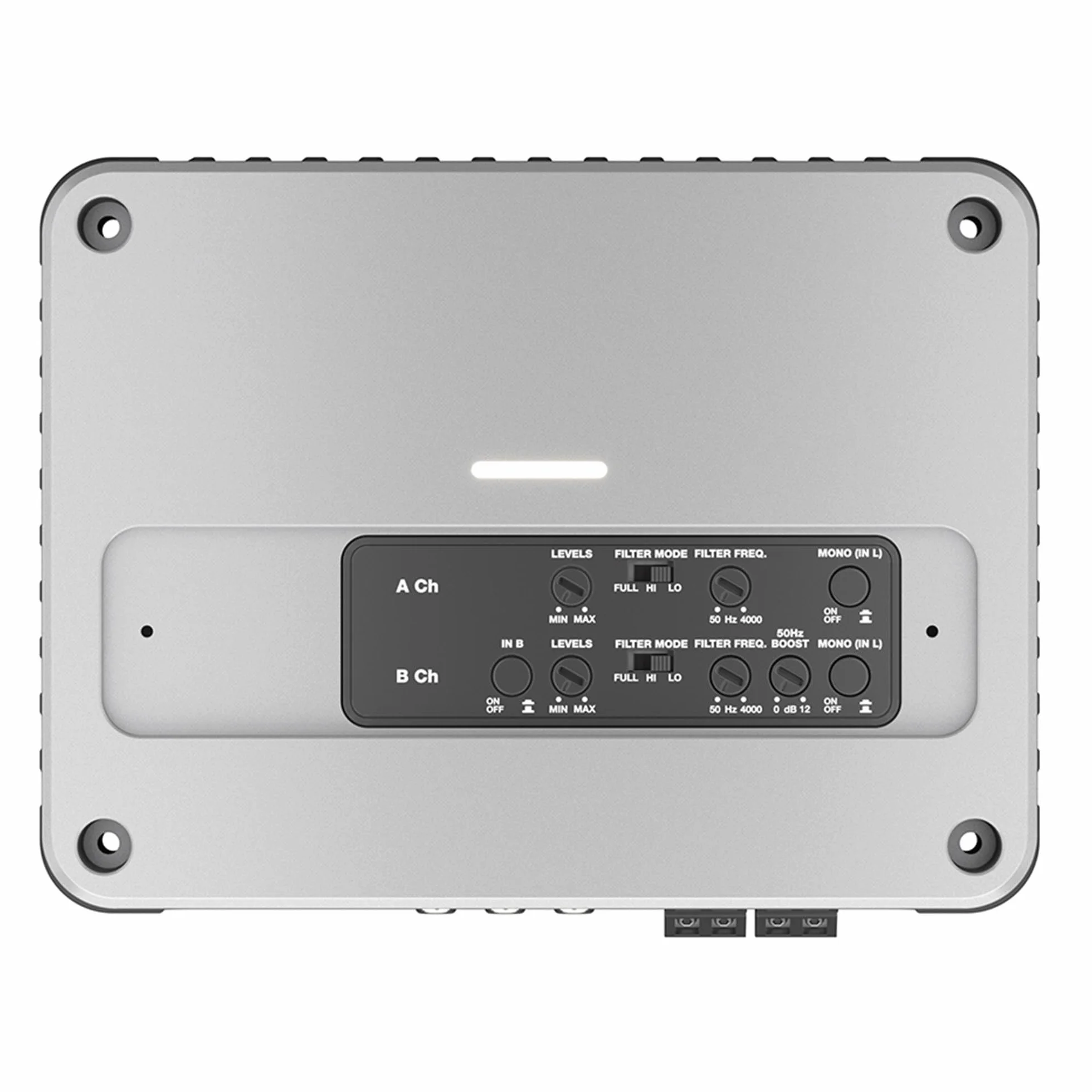 Hertz Venezia V4C Marine 4/3/2-kanałowy wzmacniacz morski, klasa D, całkowita moc 1520 W (RMS 760W), wodoszczelna konstrukcja IPX2 do łodzi i ekstremalnych warunków