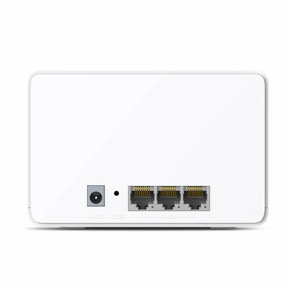 Mercusys Halo H3000X(2-Pack) - Router System WiFi 6 Mesh, AX3000, Dual-Band, Zasięg do 420 m², 3X Gigabit Port na jednostkę, zarządzanie siecią, Łatwa konfiguracja z aplikacją, WPA3