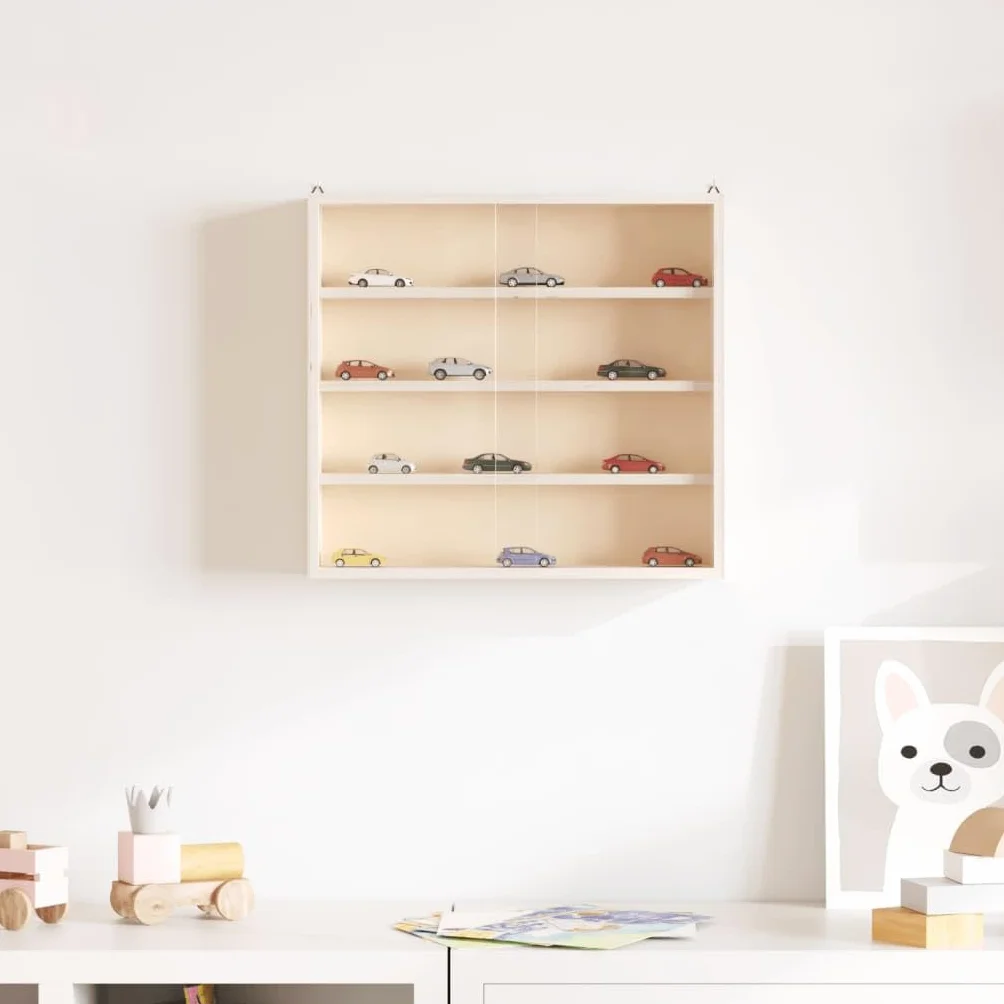 vidaXL Vitrine de Collection en Bois avec Portes 40x8,5x37cm