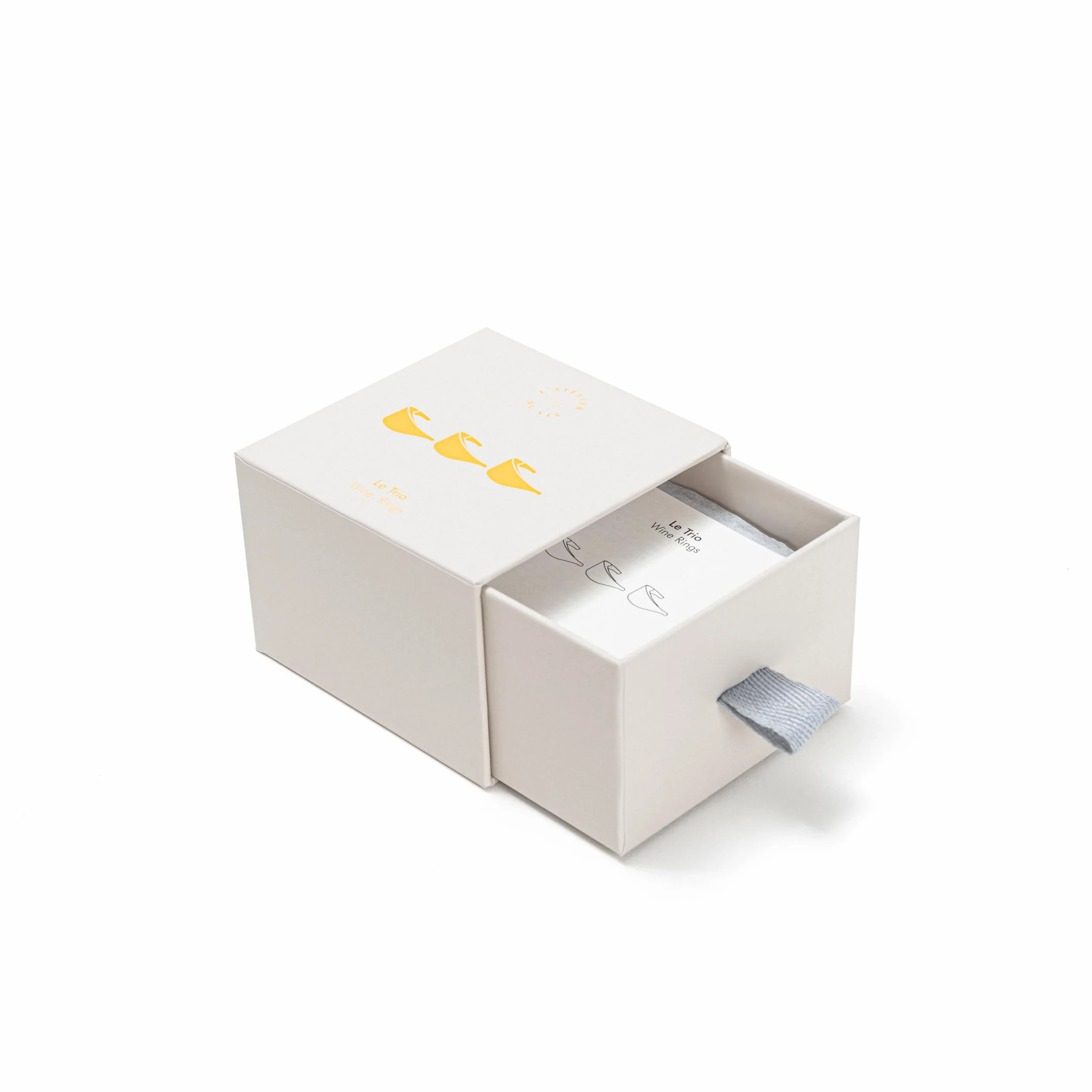 L'ATELIER du VIN - Anneaux Anti-Gouttes pour Bouteilles de Vin - Coffret de 3