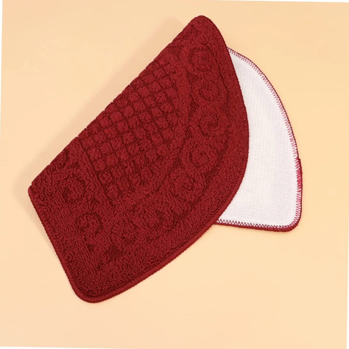 Tapis de Porte Antidérapant Demi-Circulaire Fibre de Polypropylène Absorbant Entrée Salle de Bain