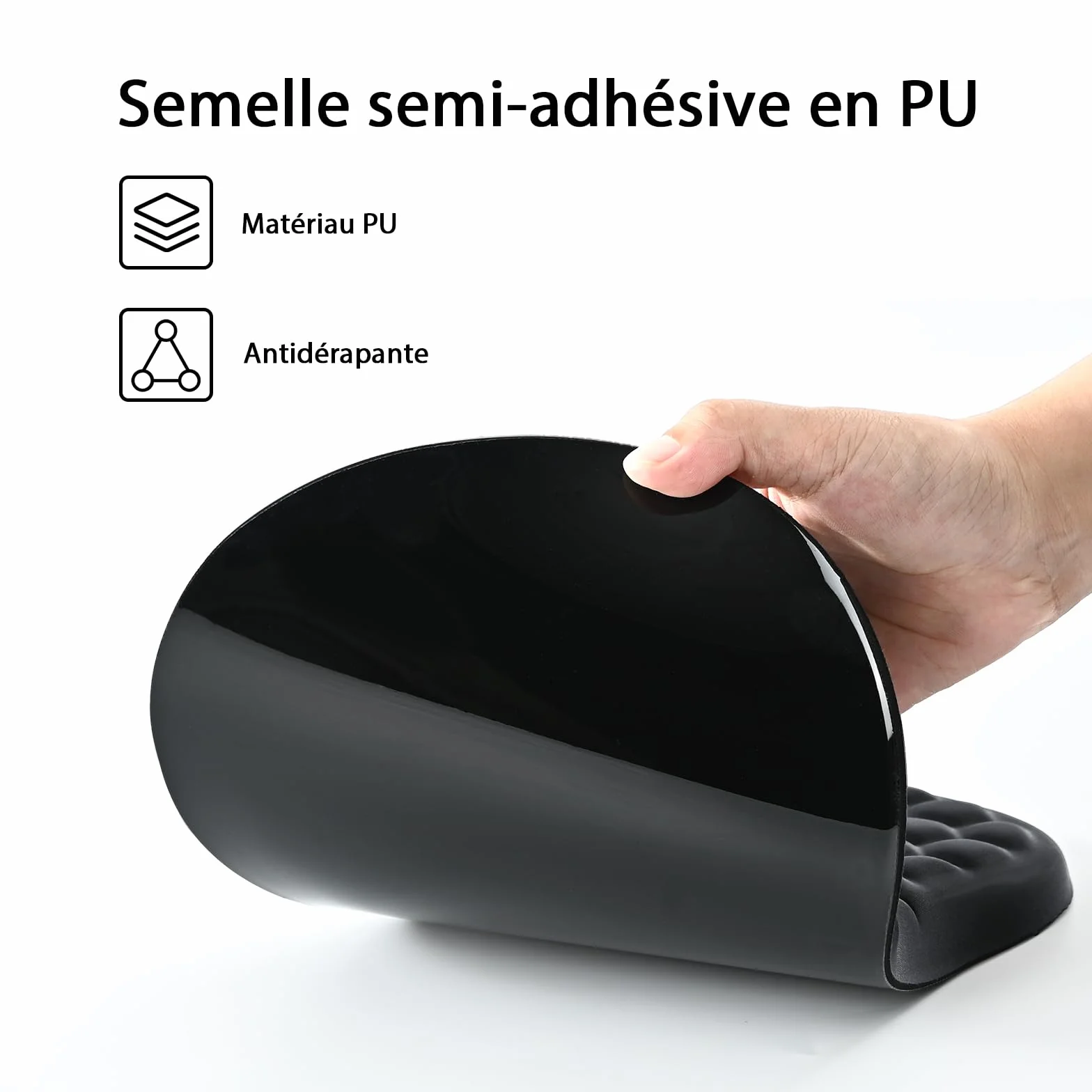EooCoo Tapis de Souris XXL Gaming, Repose-poignet Ergonomique, Surface Agréable, Glisse Fluide