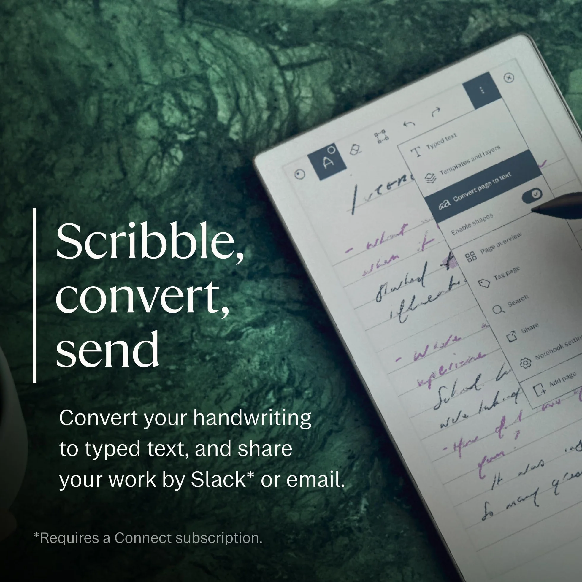 reMarkable Zestaw Luxury reMarkable Paper Pro Move | Tablet E-Ink - Wyświetlacz Kolorowy 7,3" + Rysik Marker Plus ze Zintegrowaną Gumką + Etui Book Folio Skórzane Czarne