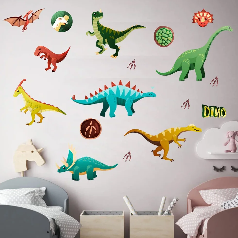 WUBAYI Stickers Muraux Lumineux Dinosaure Chambre Salon
