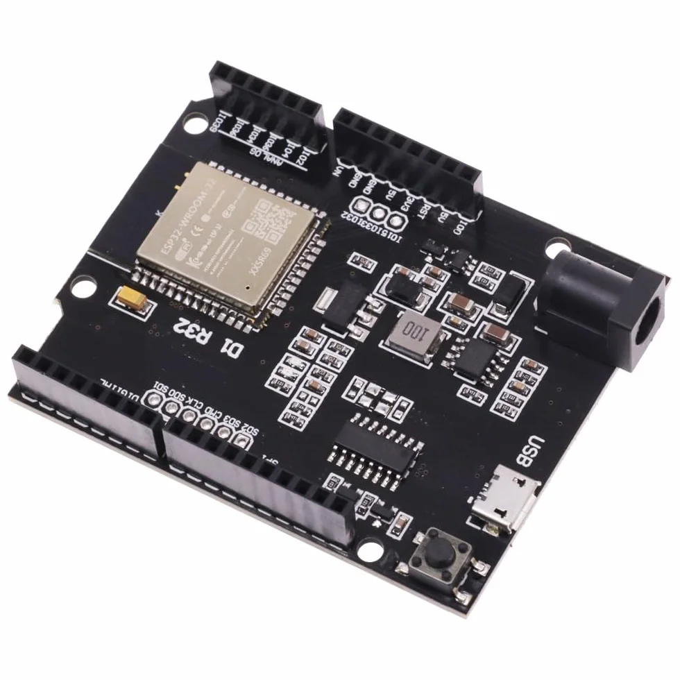DollaTek UNO R3 ESP32 Carte de développement CH340G WiFi Bluetooth 4 Mo Flash DC 5V-12V Micro USB