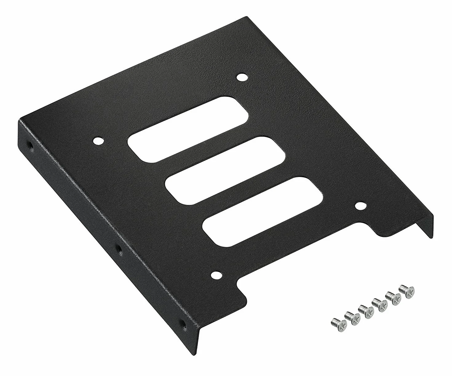 TRIXES Czarny metalowy wewnętrzny zestaw montażowy do 2,5-calowych dysków SSD laptopów i 3,5-calowych dysków twardych – uchwyt do dysku twardego – wysokowydajny zamiennik montażowy do dysku twardego