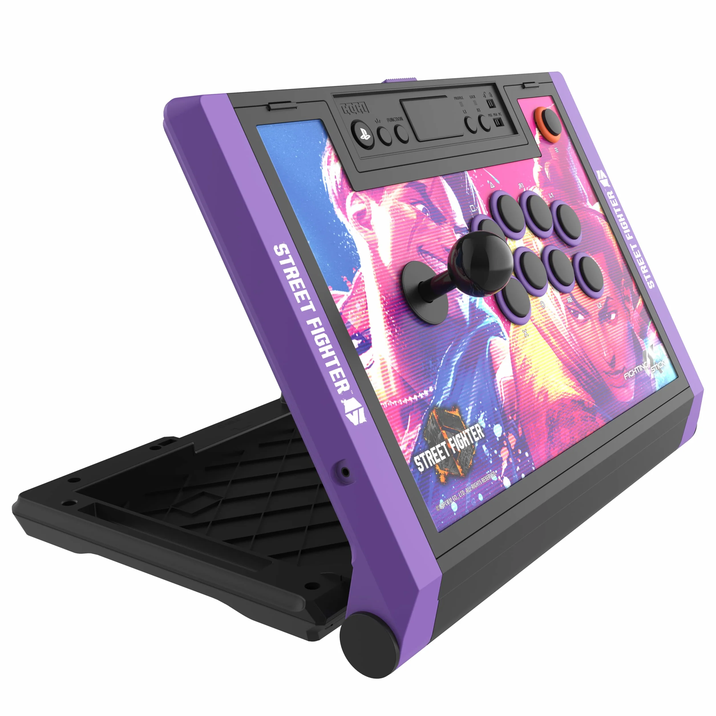 Hori Fighting Stick Alpha Street Fighter VI pour PlayStation 5, PS4, PC - Licence officielle Sony Capcom