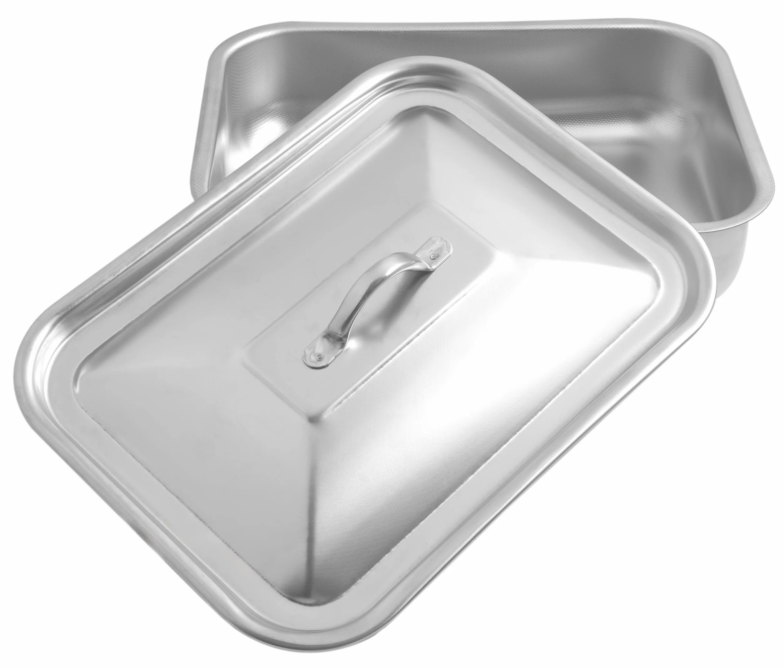 Steel Pan SP711163, Plat à four, Plat à gratins, Plat de cuisson rectangulaire avec couvercle, Revêtement antiadhésif, Sans PFAS, 40 x 28 cm, Tout Inox, Fabrication Italie