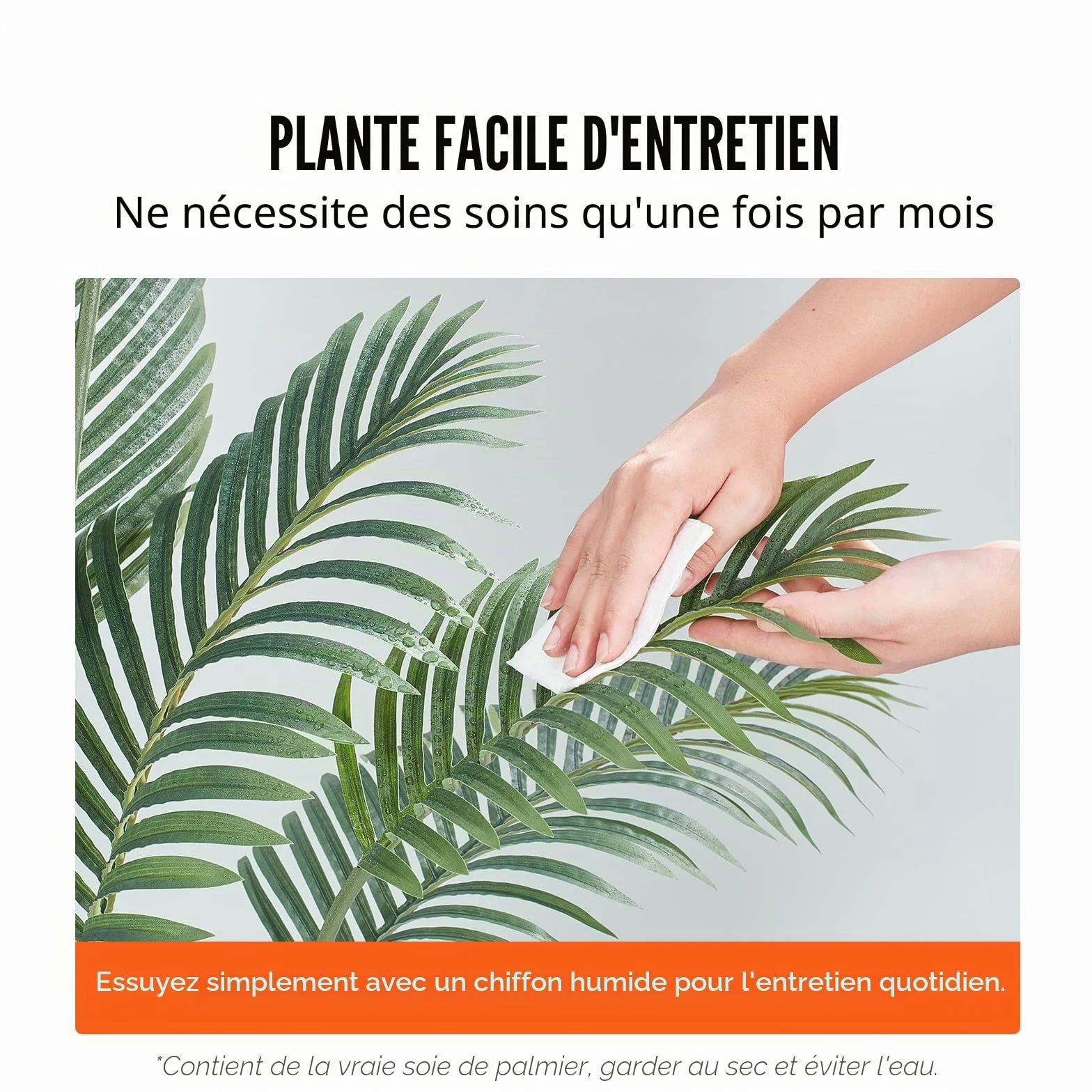 VEVOR Arbre Artificiel 1219 mm Plante Artificielle PE Palmier à Noix de Bétel 2 Faux Arbres Vert avec Pot