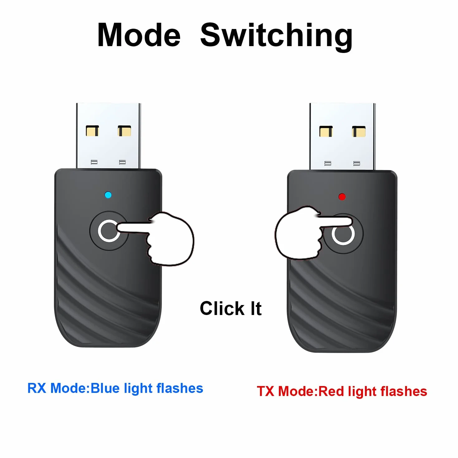 Adapter USB Bluetooth PC dongle transmisor BT5.0 aux do telewizora, słuchawek, wieży stereo samochodu
