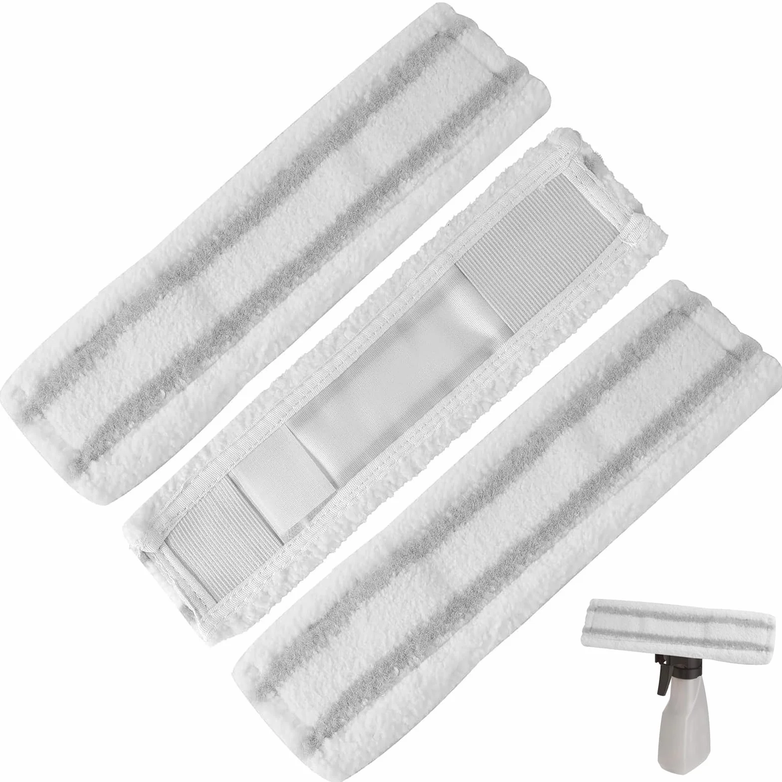 Karcher WV1 WV50 WV75 chiffons microfibre lot de 3 bonnettes accessoire nettoyeur vitres