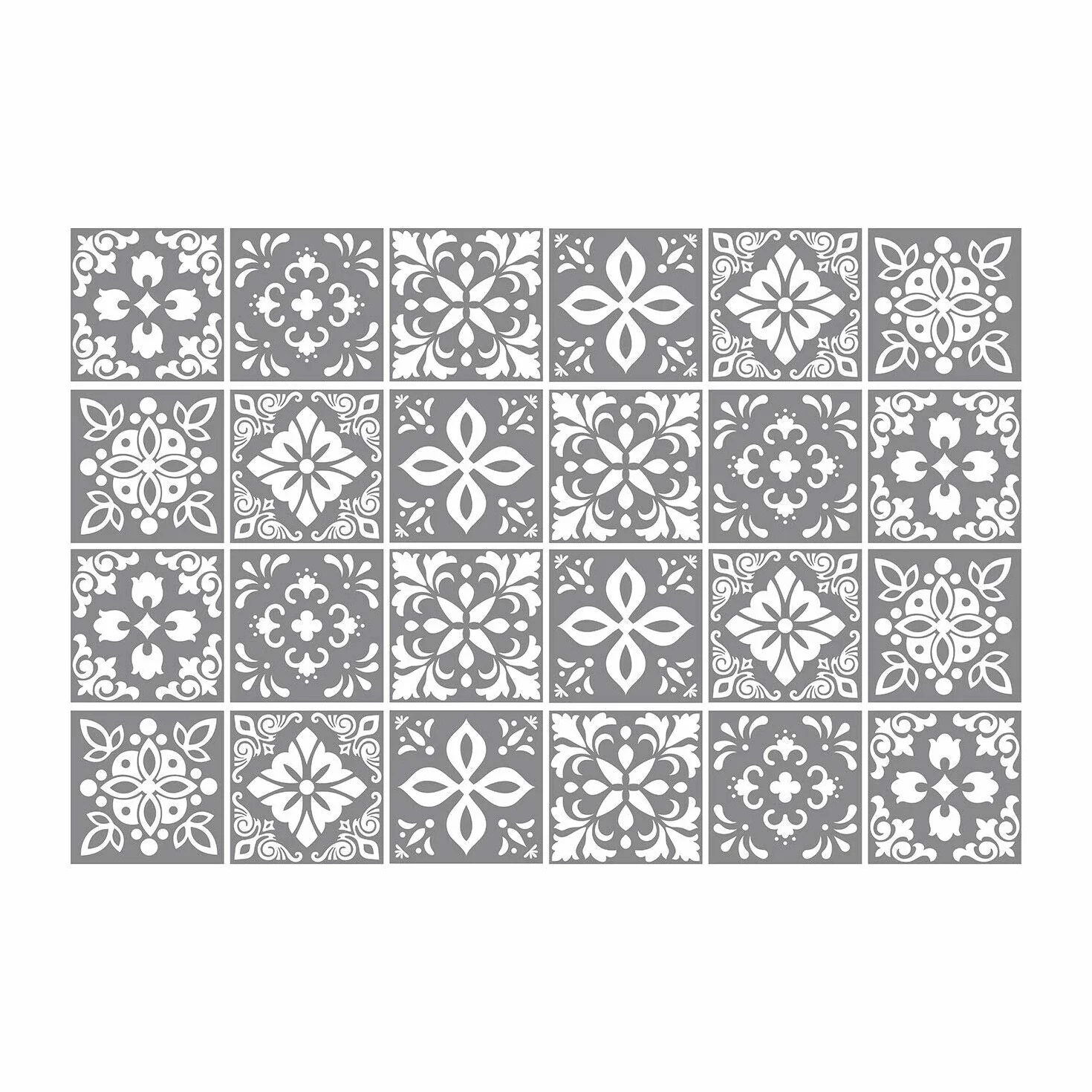 WALPLUS Credence Adhesive Cuisine 15x15 cm Carrelage Mural Peler et Coller Gris Foncé 24 Pièces