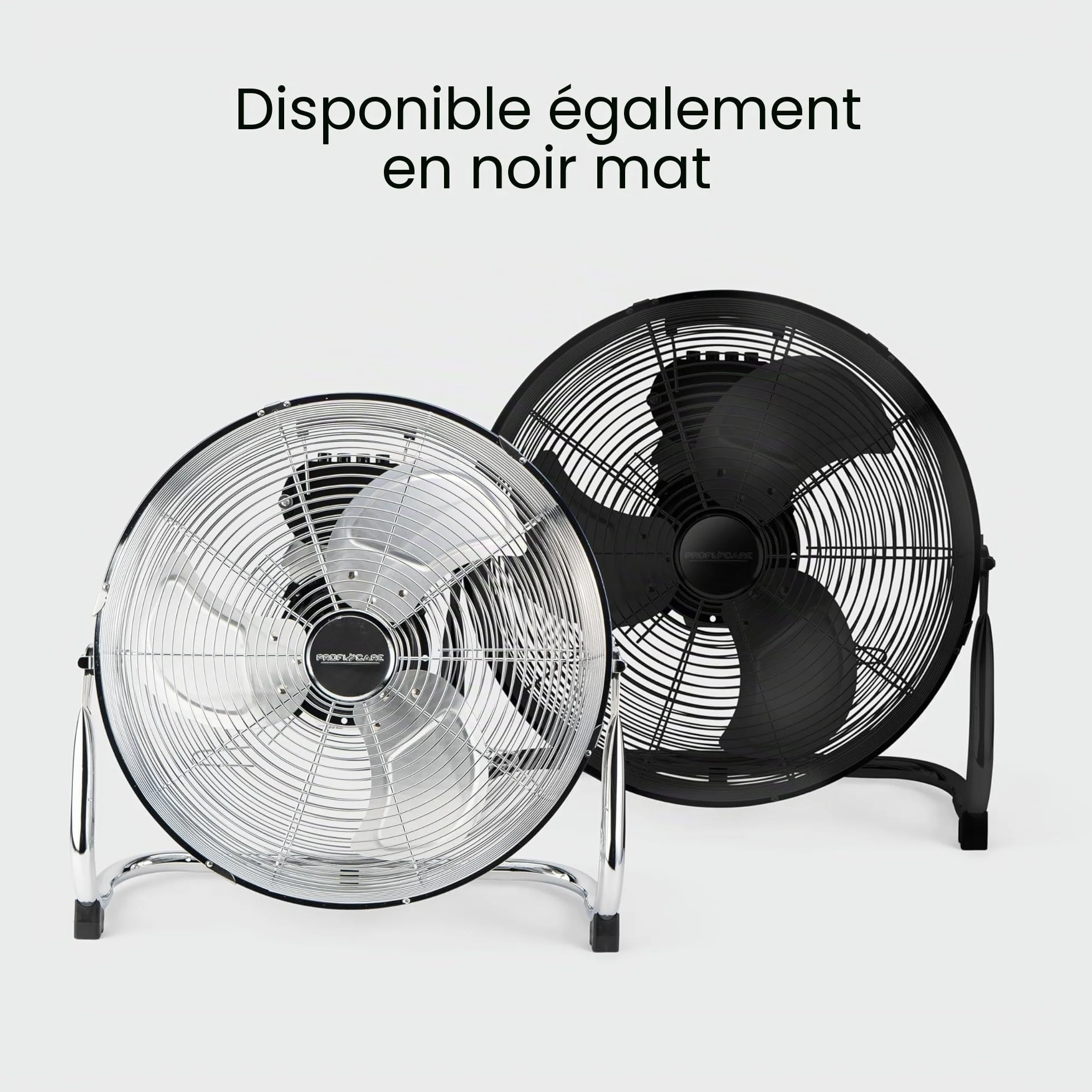 PROFI CARE PC VL 3065 WM Ventilateur de Sol rétro 100 W 40 cm LED 4 niveaux
