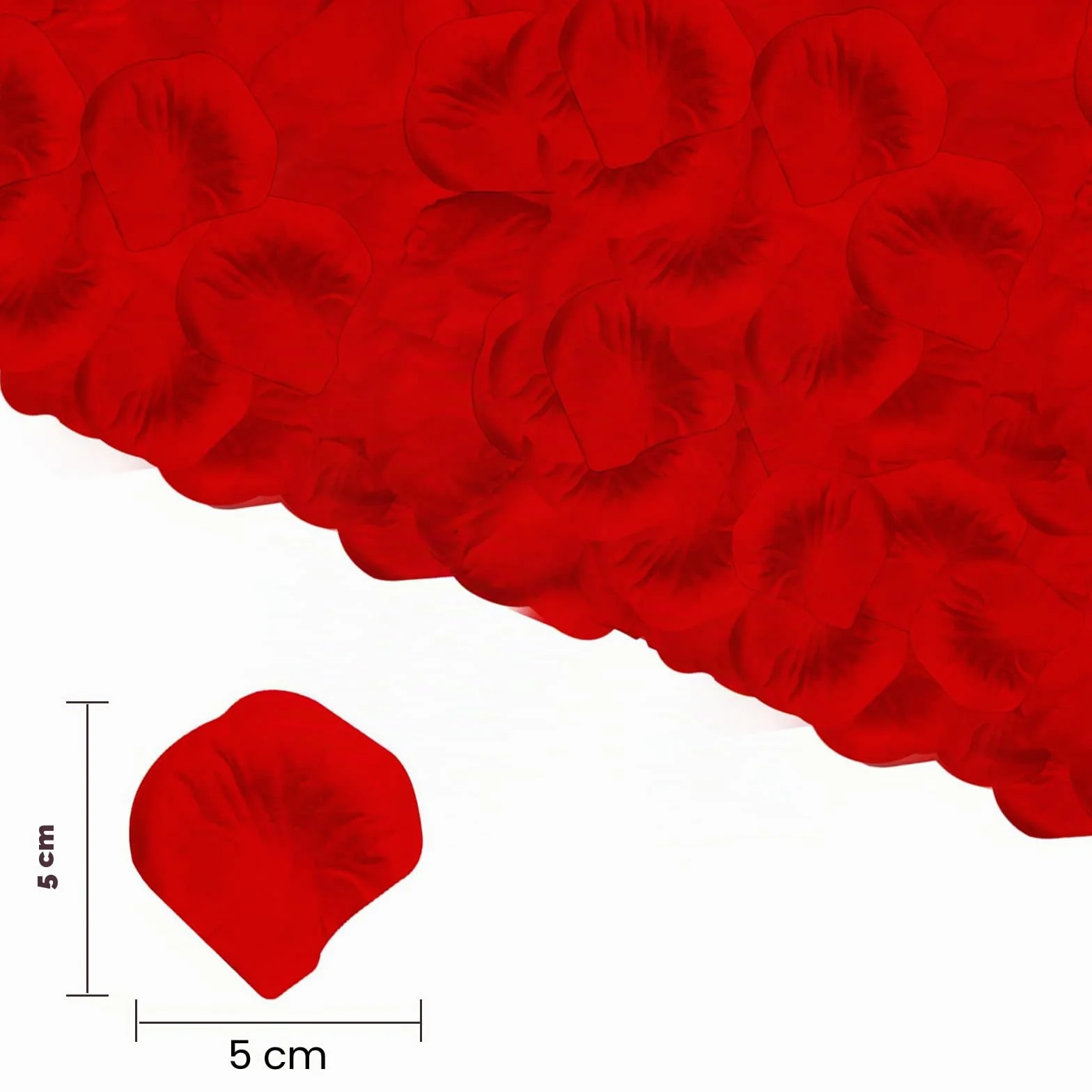 1200 Pièces Pétales de Rose Rouge Artificiels pour Décoration Mariage Saint Valentin
