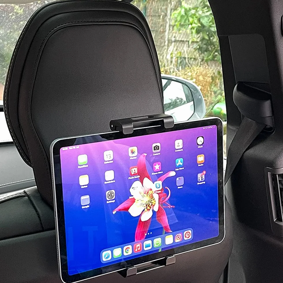 Samochodowy Uchwyt na Tablet do Montażu na Siedzenia Kompatybilny z Volvo XC90 XC60 V90 V60 S90 S60 (Model 2017 lub nowszych) dla Wszystkich Tabletów 4,7-13", iPad Pro 9.7 10.5 12.9, Air mini 2 3 4