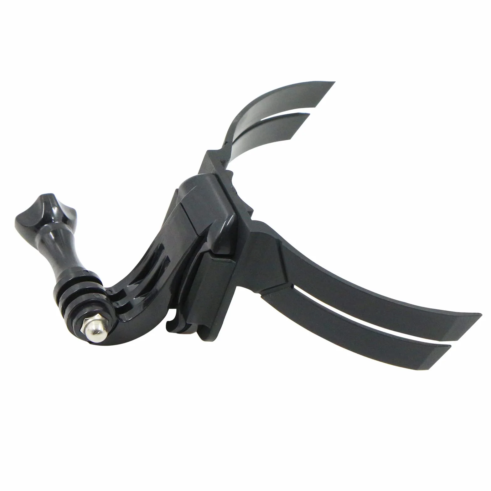 Uchwyt na kask motocyklowy, uchwyt do GoPro Hero 11, 10, 9, 8, 7, uchwyt na kask, zakrzywiony uchwyt na kask, kompatybilny z aparatami Session, Xiaomi Yi, SJCAM i innymi kamerami sportowymi