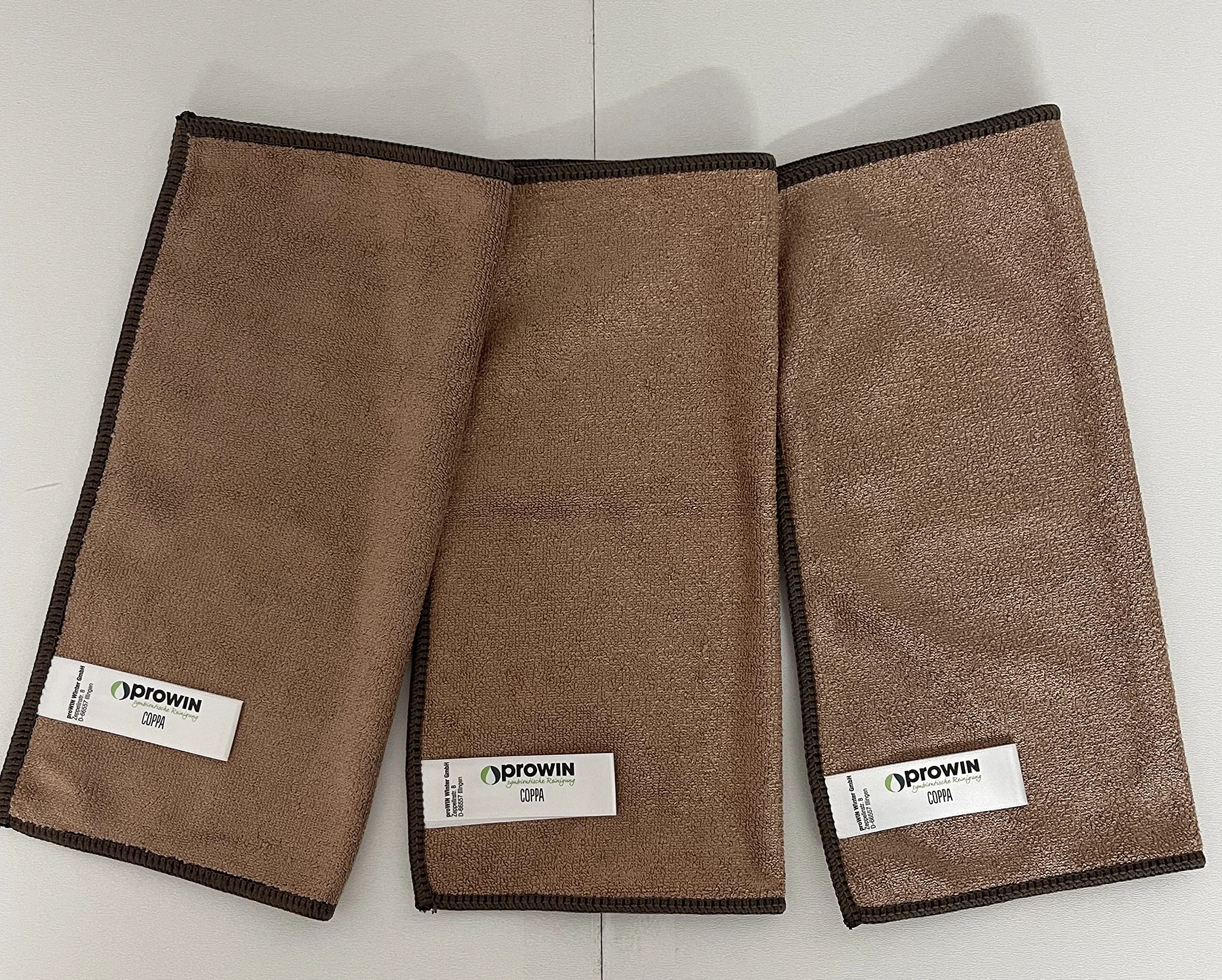 proWIN Coppa Marron 25x25 cm Lot de 3 paquets de 3