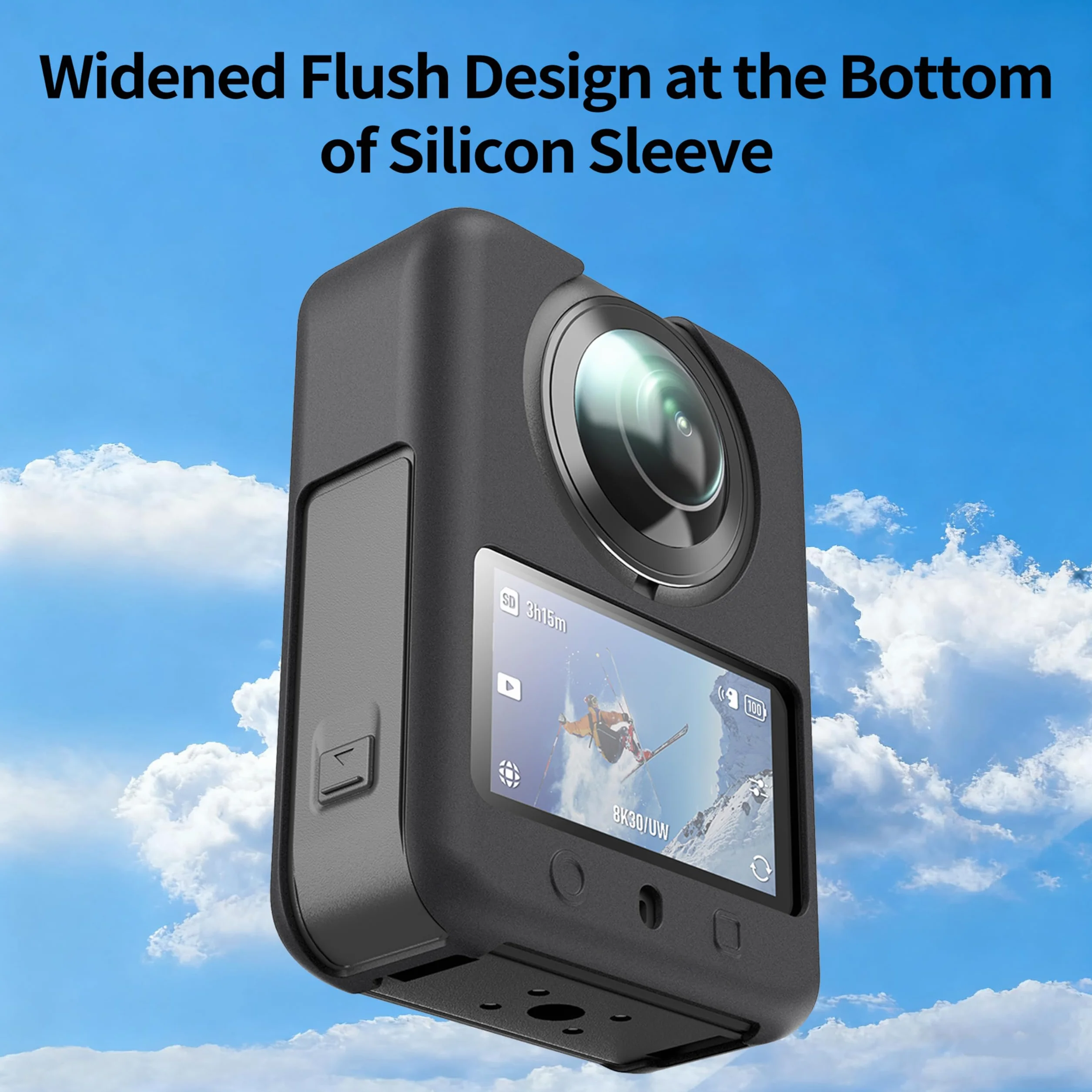 Silikonowe etui do DJI Osmo 360, miękkie silikonowe etui ochronne na aparat DJI Osmo 360, wszechstronna ochrona, konstrukcja odporna na uderzenia