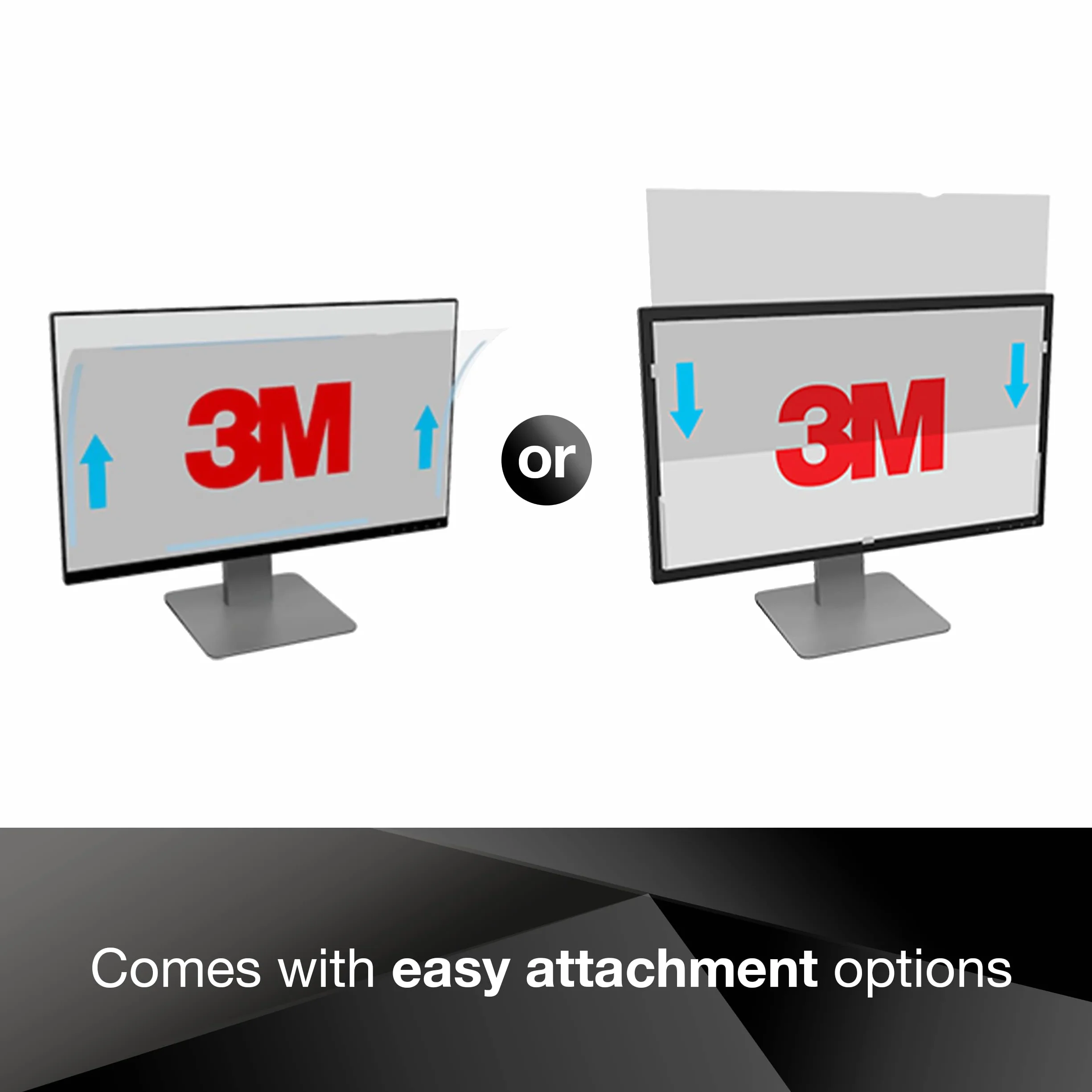 3M PF24.0W filtr prywatyzujący standardowy do biurek stacjonarnych o szerokości 61,0 cm (odpowiednik szerokości 24,0") 16:10