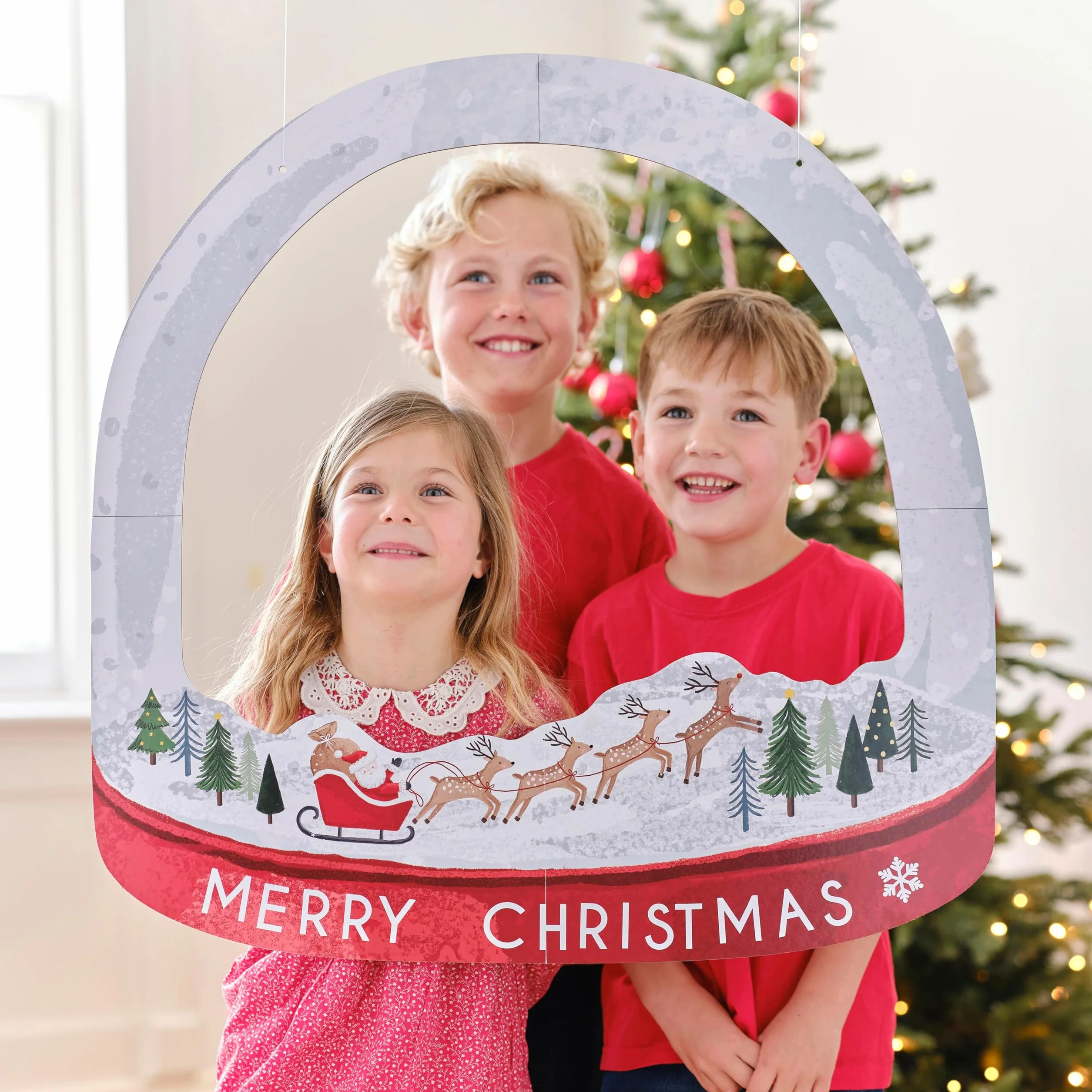 Ginger Ray Cadre photo de Noël pour selfie Motif Snowgobe Multicolore