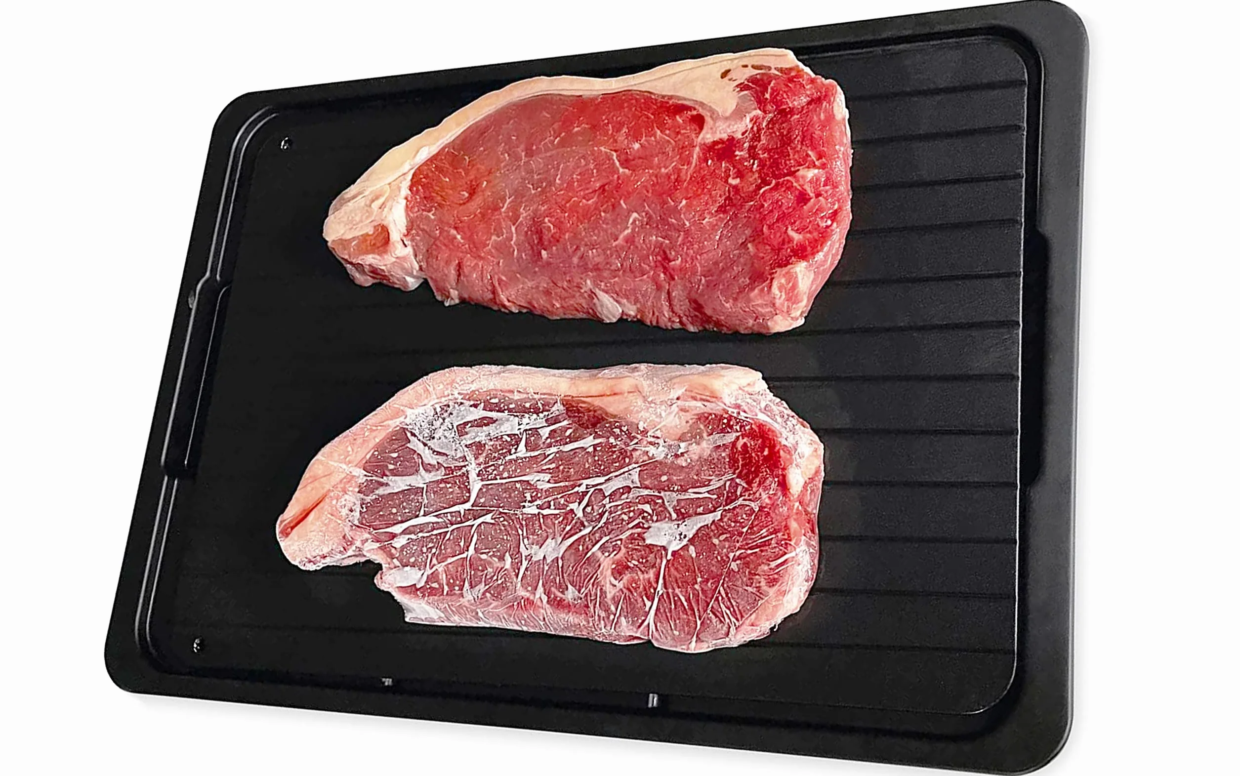 Andrew James Plateau de décongélation avec Plateau d'égouttement | Jusqu'à 5 Fois Plus Rapide pour la Viande et Les Aliments congelés | Pas d'électricité nécessaire