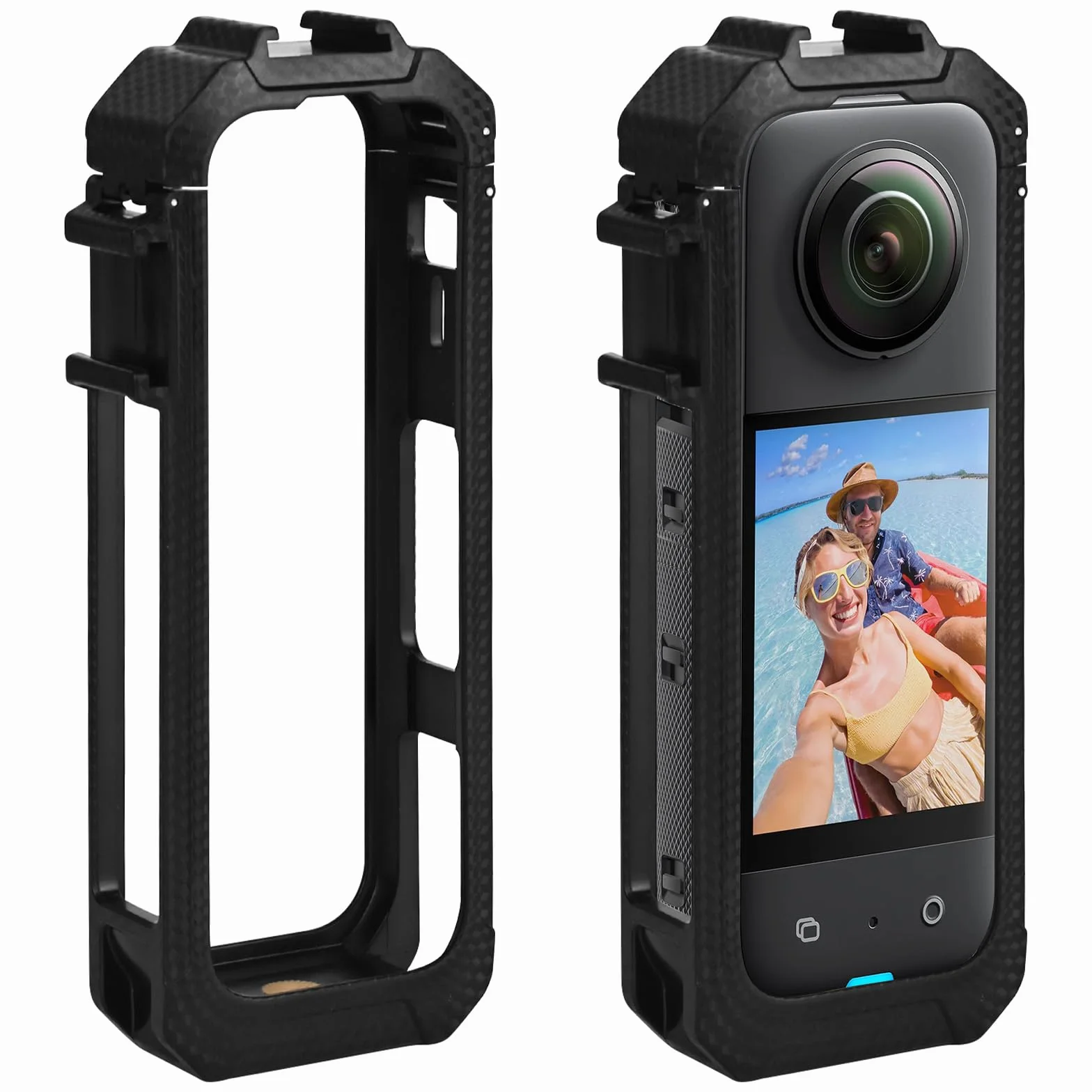 Ramka ochronna do Insta360 X5, szybkie zwalnianie magnetycznej klatki aparatu, odporna na zarysowania plastikowa obudowa do kamery sportowej Insta 360x5 akcesoria