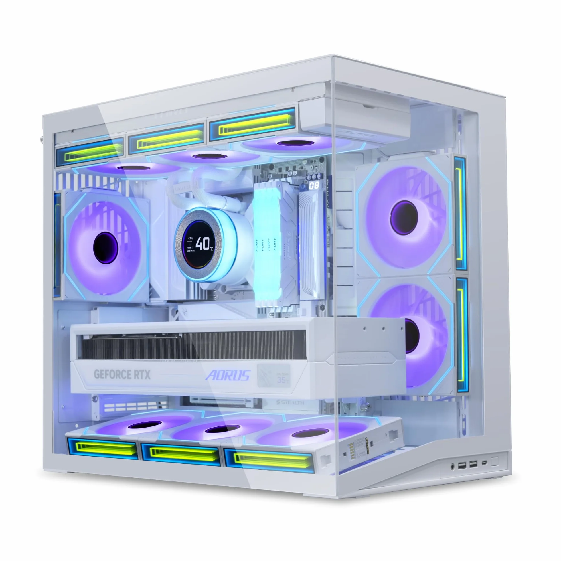 Lian Li O11 Dynamic Mini V2 PC-Geh?use, Mini-Geh?use, ATX, Tempered Glass - wei?