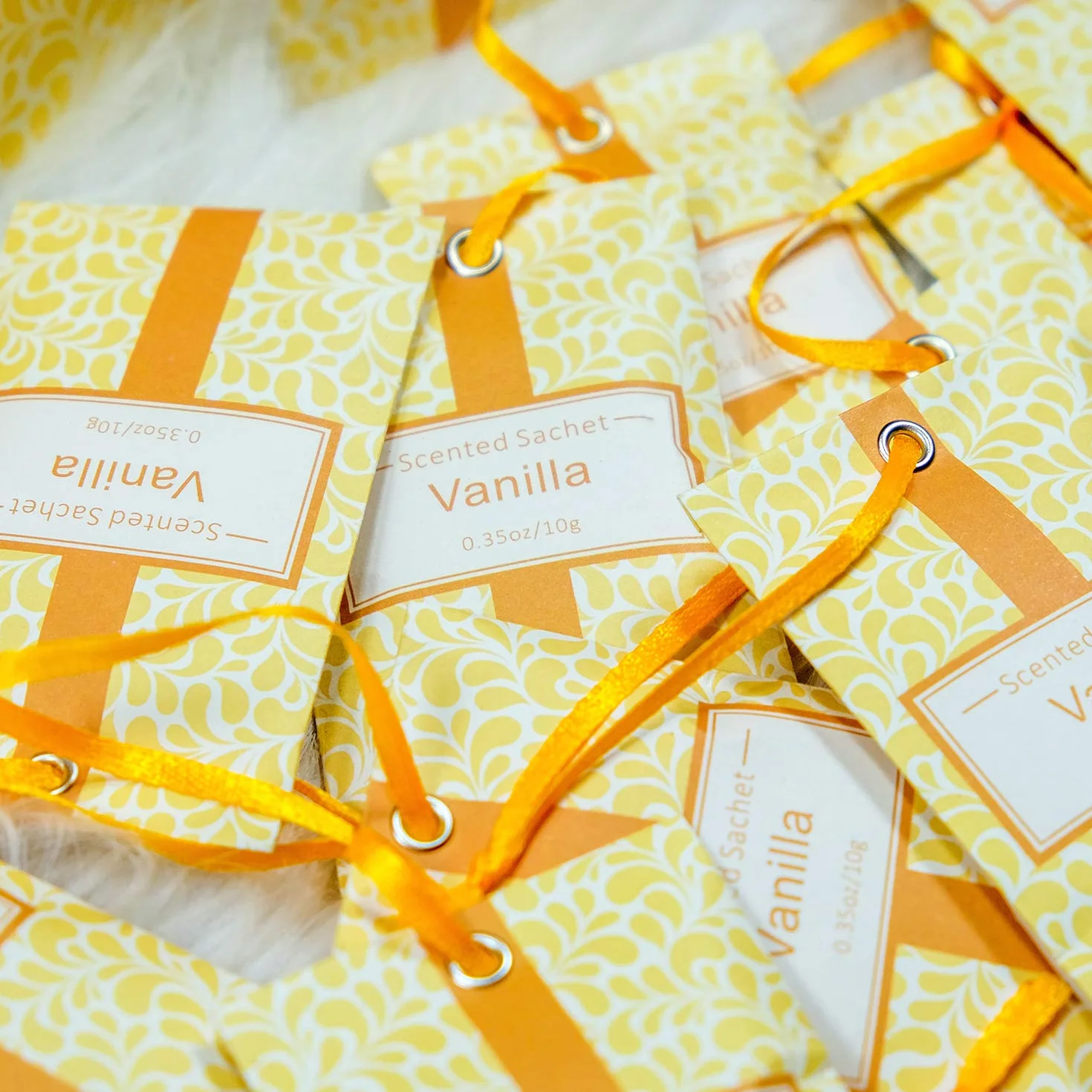 SCENTORINI Sachets Parfumés Sent Bon Vanille pour Tiroirs, Armoires et Garde-Robes, 10g x 14 sachets