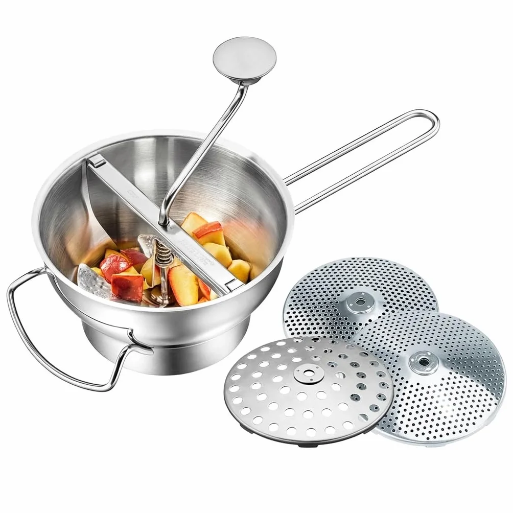 FLOTTE LOTTE® Moulin à légumes 3 disques perforés 1 mm 3 mm 8 mm