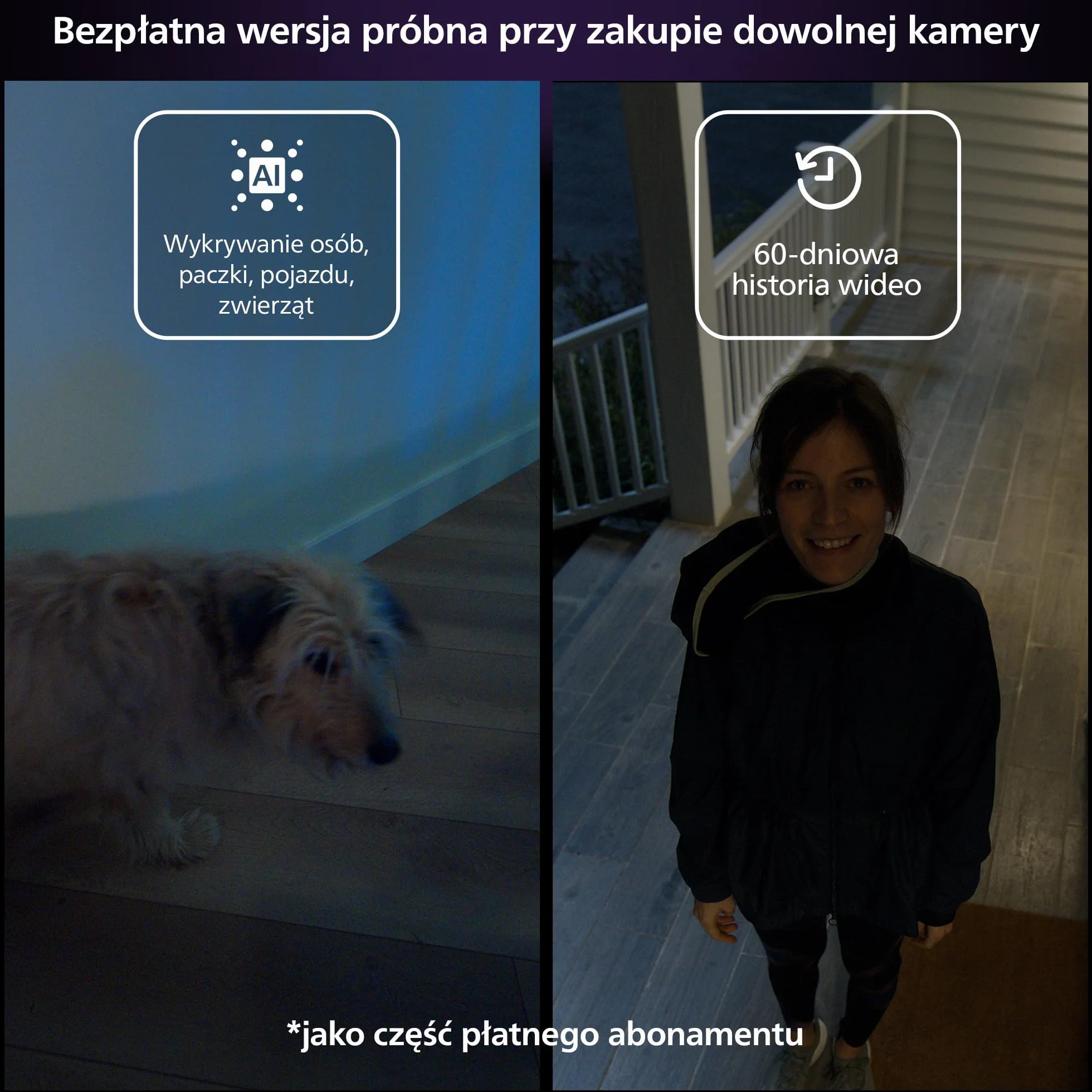 Philips Hue Raven Kamera przewodowa biała