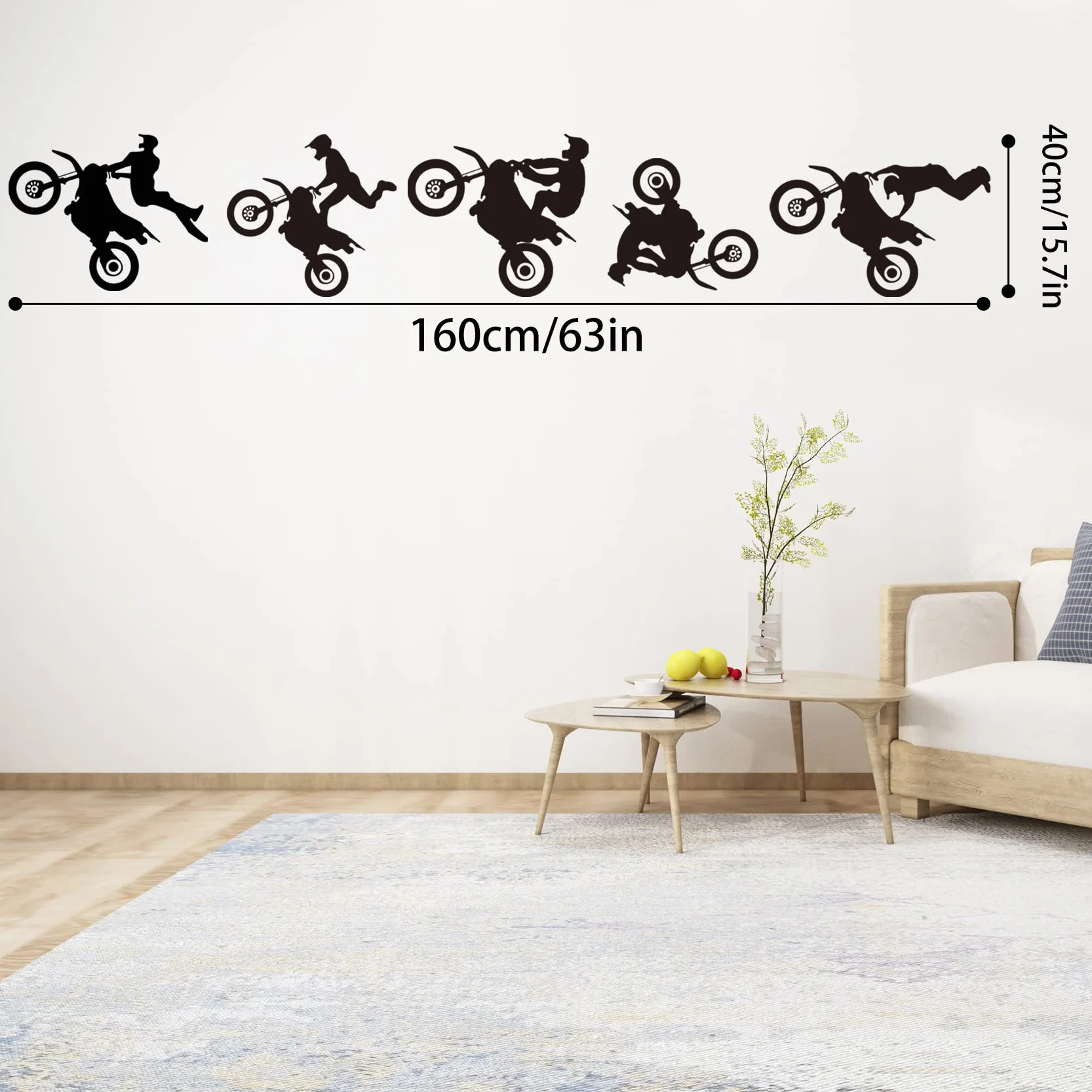 IDISON Autocollant moto Dirt Bike - Sticker mural sport