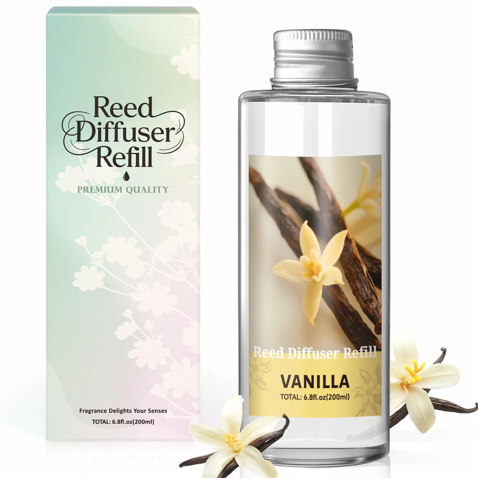 SCENTORINI Diffuseur de Parfum Vanille 200ML Recharge Parfum Ambiance Maison
