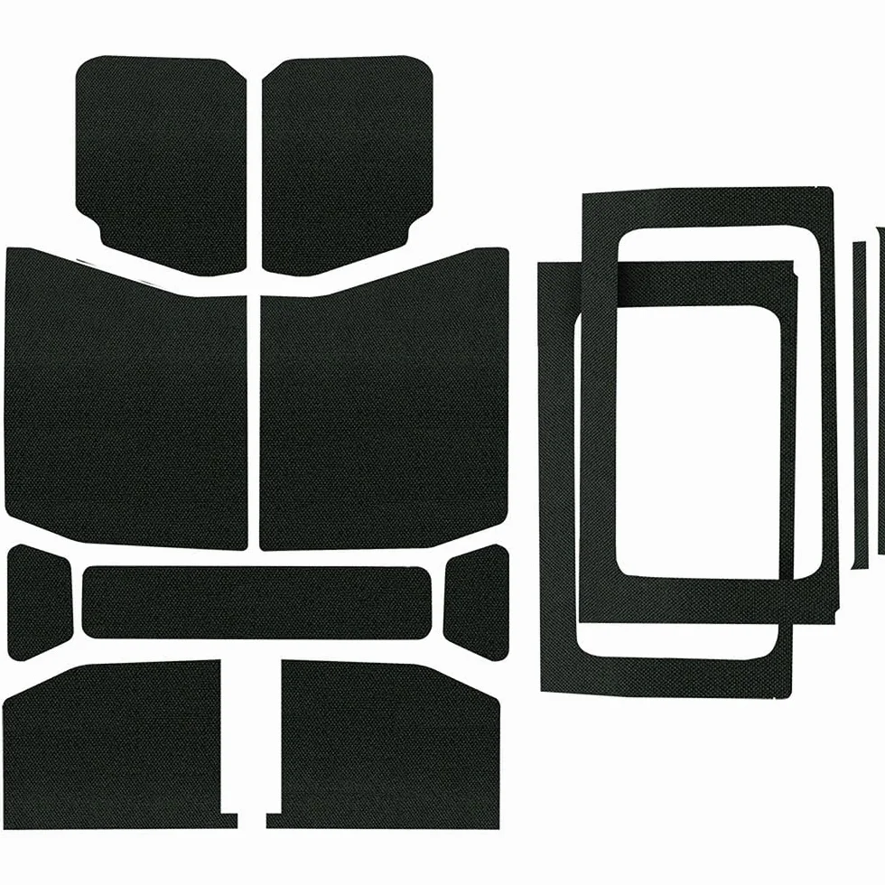 Design Engineering Boom Mat Black Complete Sound Deadening Kit Compatible with 4-Door Jeep Wrangler JL (2018-up)