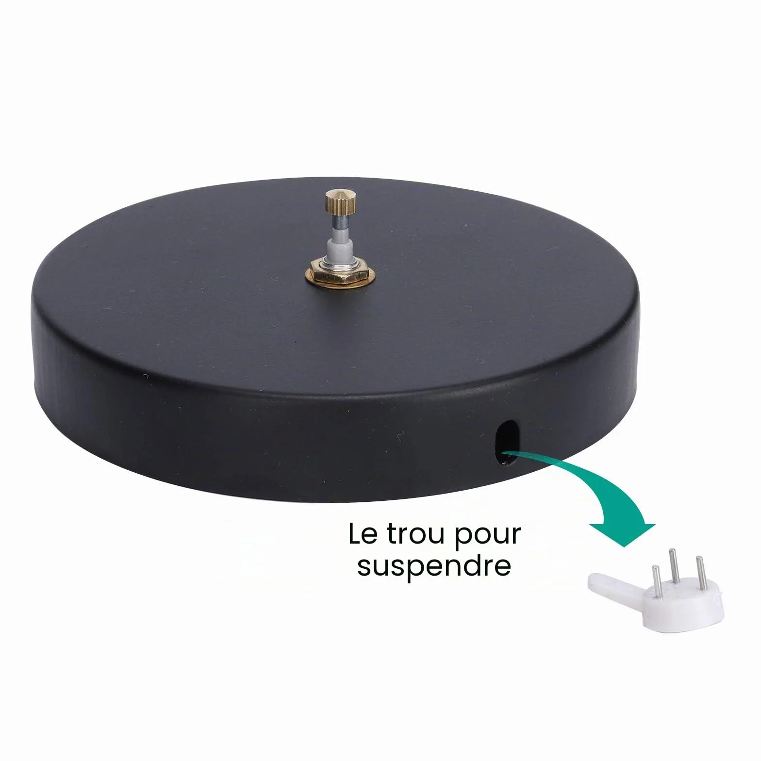 Lafocuse Grande Horloge Murale Aiguilles 3D Silencieuse Métal Pendule Noire Décoration Chambre Cuisine Salon 70-100 cm