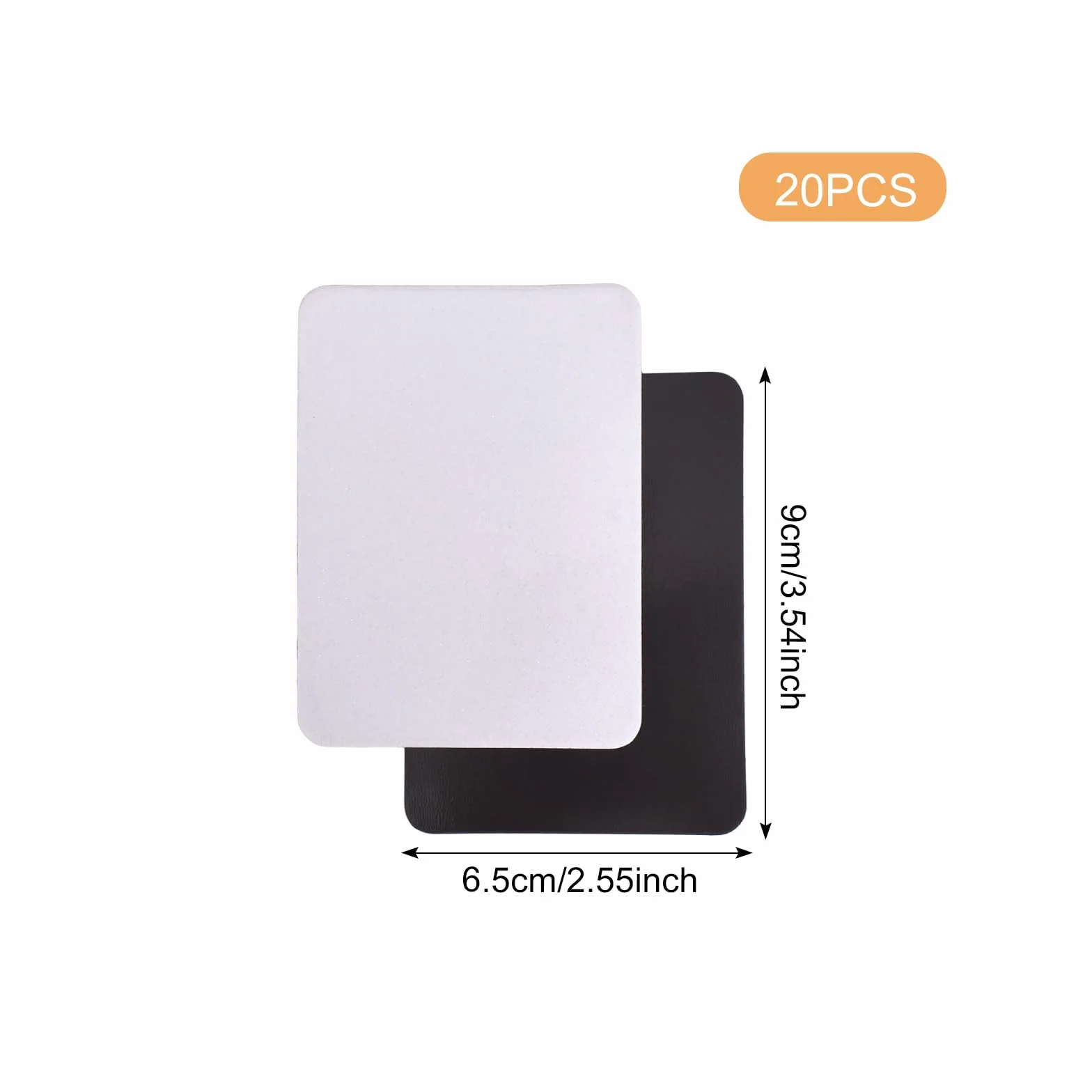 20 Pièces Aimants de Sublimation Blancs 6,5 x 9 cm pour Réfrigérateur Bricolage Cuisine