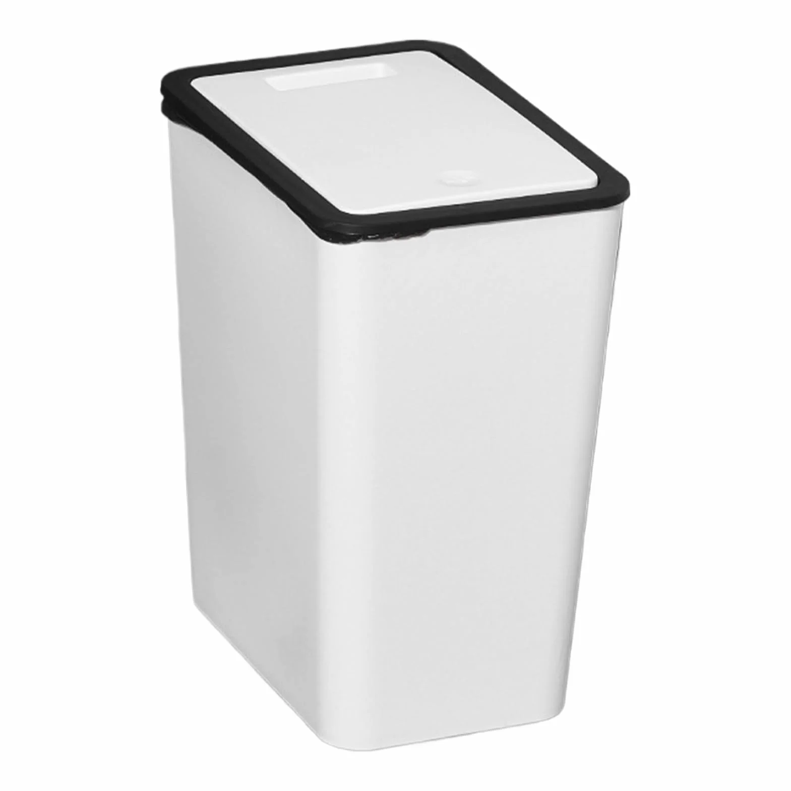 Poubelle avec couvercle compacte minimaliste corbeille à papier intérieur gain de place