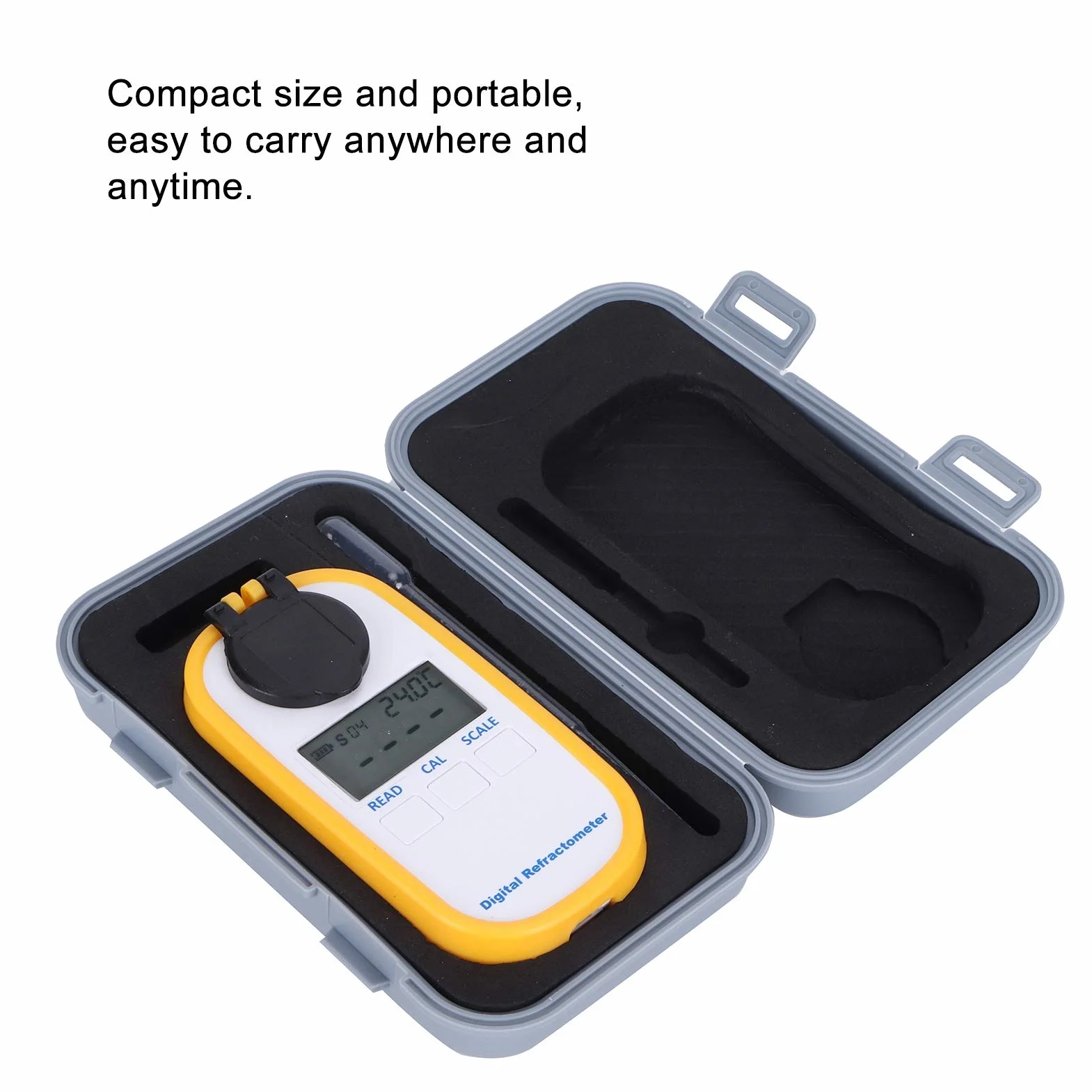 Réfractomètre numérique au Miel, réfractomètre au Miel de Poche Portable de Haute précision, économie d'énergie pour la teneur en Sucre des Outils d'abeille, Baume, Eau