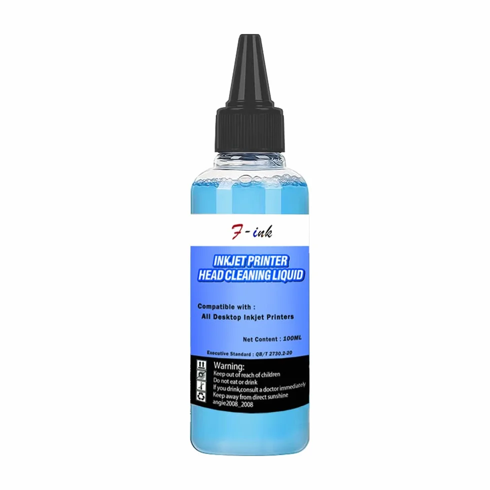 Kit de Nettoyage de tête d'impression Compatible HP/Canon/Epson/Brother/Lexmark, Liquide de Nettoyage 100ml