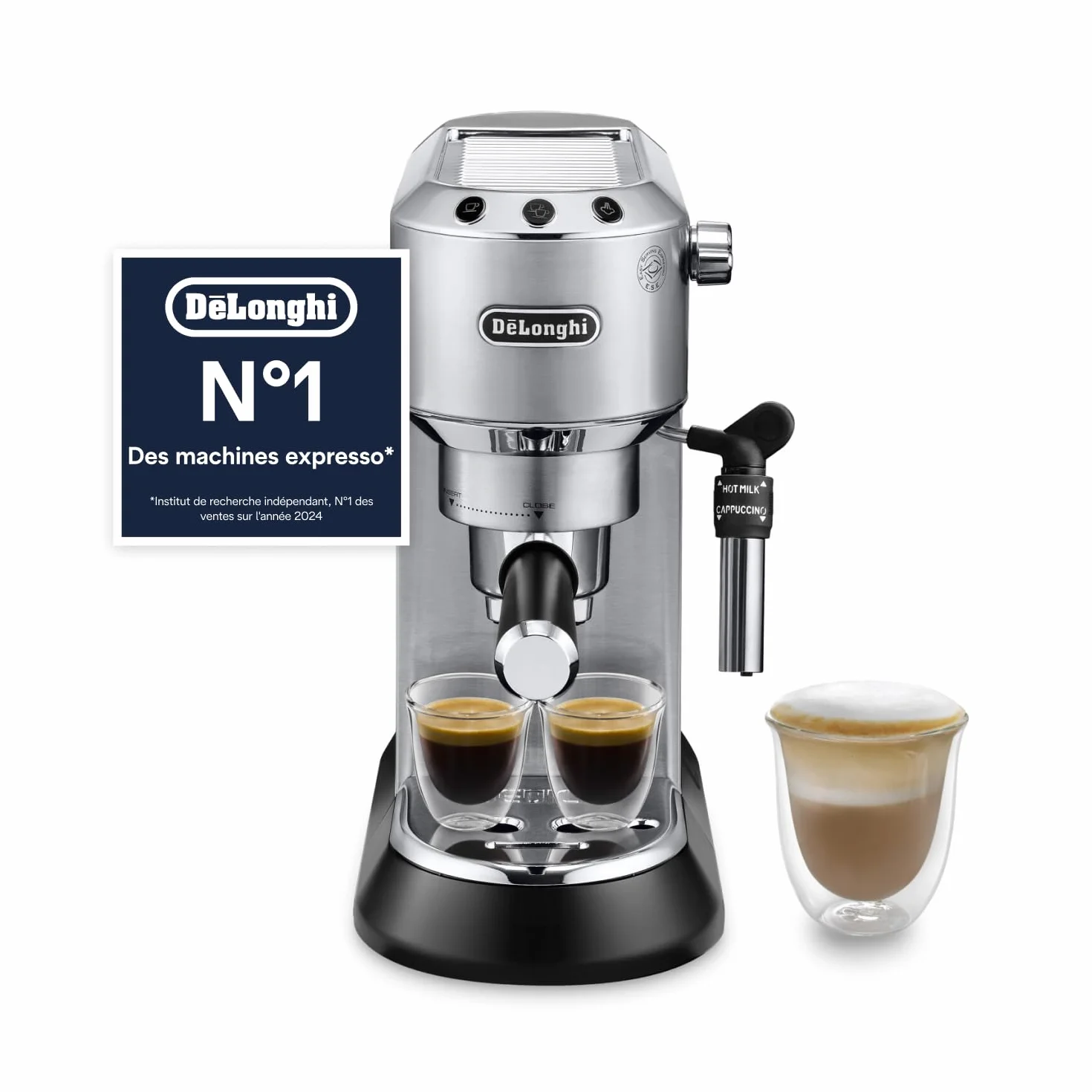 De'Longhi Dedica Style EC685.M Machine à Expresso 15 cm 1 L Métal Dosettes E.S.E