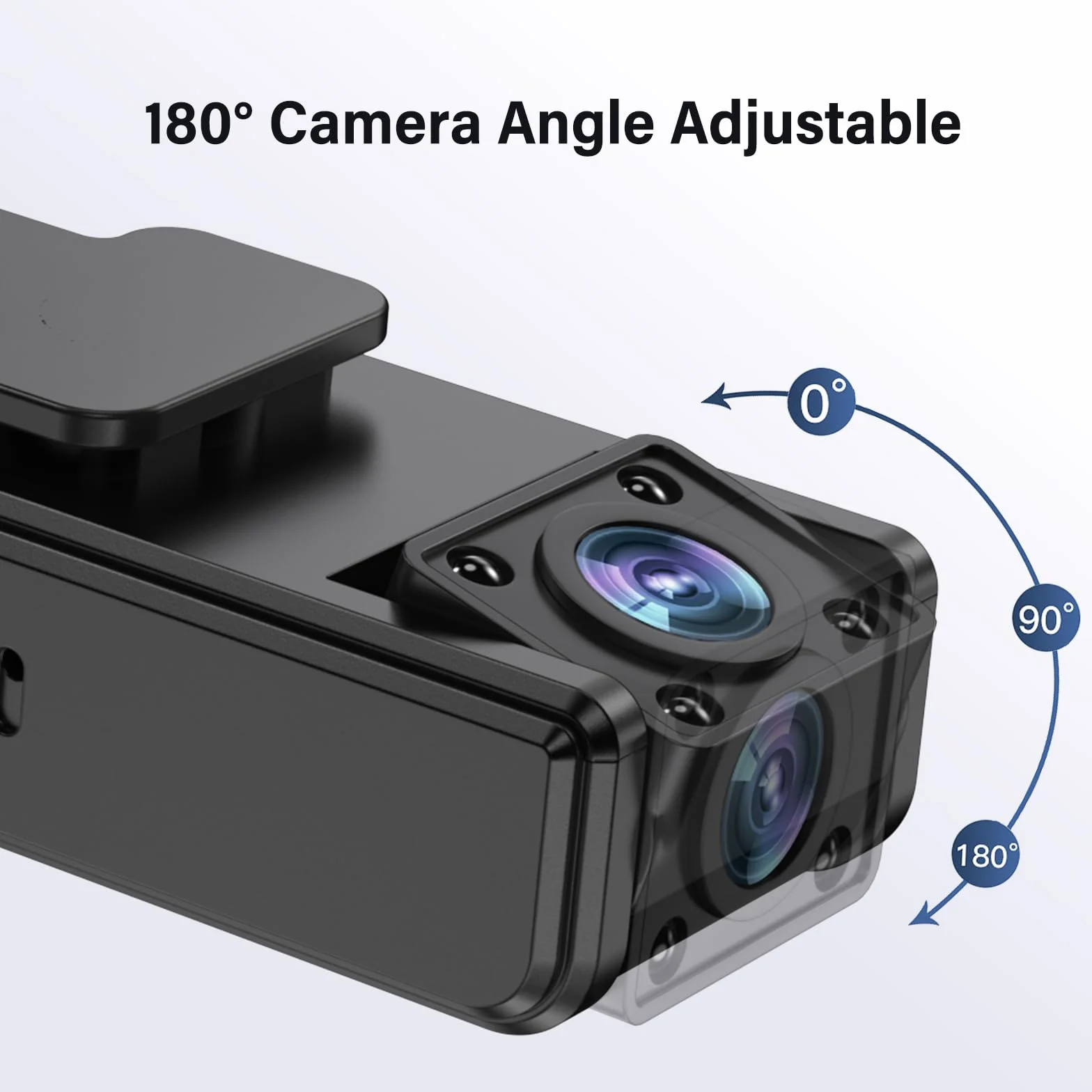 Onherm Mini kamera szpiegowska z klipsem, ukryta kamera może działać bez Internetu, nagrywanie wideo i audio, 1080P HD i noktowizor, regulacja obiektywu 180°