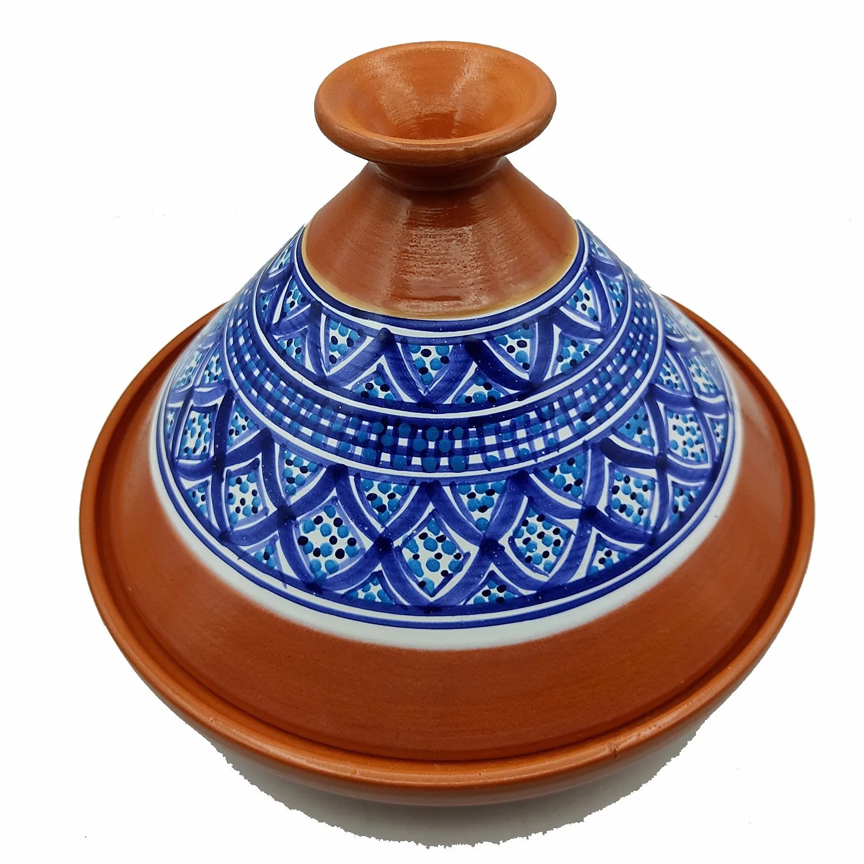 Generico Tajine en terre cuite Marocain Tunisien XL 32 cm multicolore