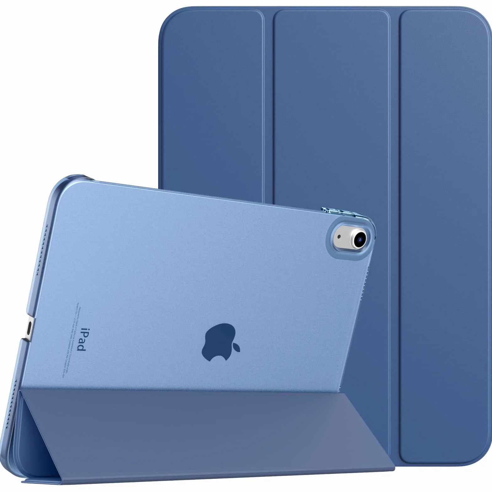 TiMOVO Coque iPad 11ème Génération 11 Pouces 2025, iPad 10ème Génération 10,9 Pouces 2022, Housse Arrière Translucide PC Bleu Abysse