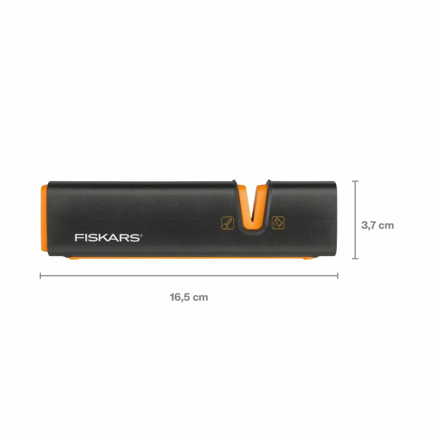 Fiskars Aiguiseur pour haches et couteaux Pierre à aiguiser en céramique Noir Orange Xsharp