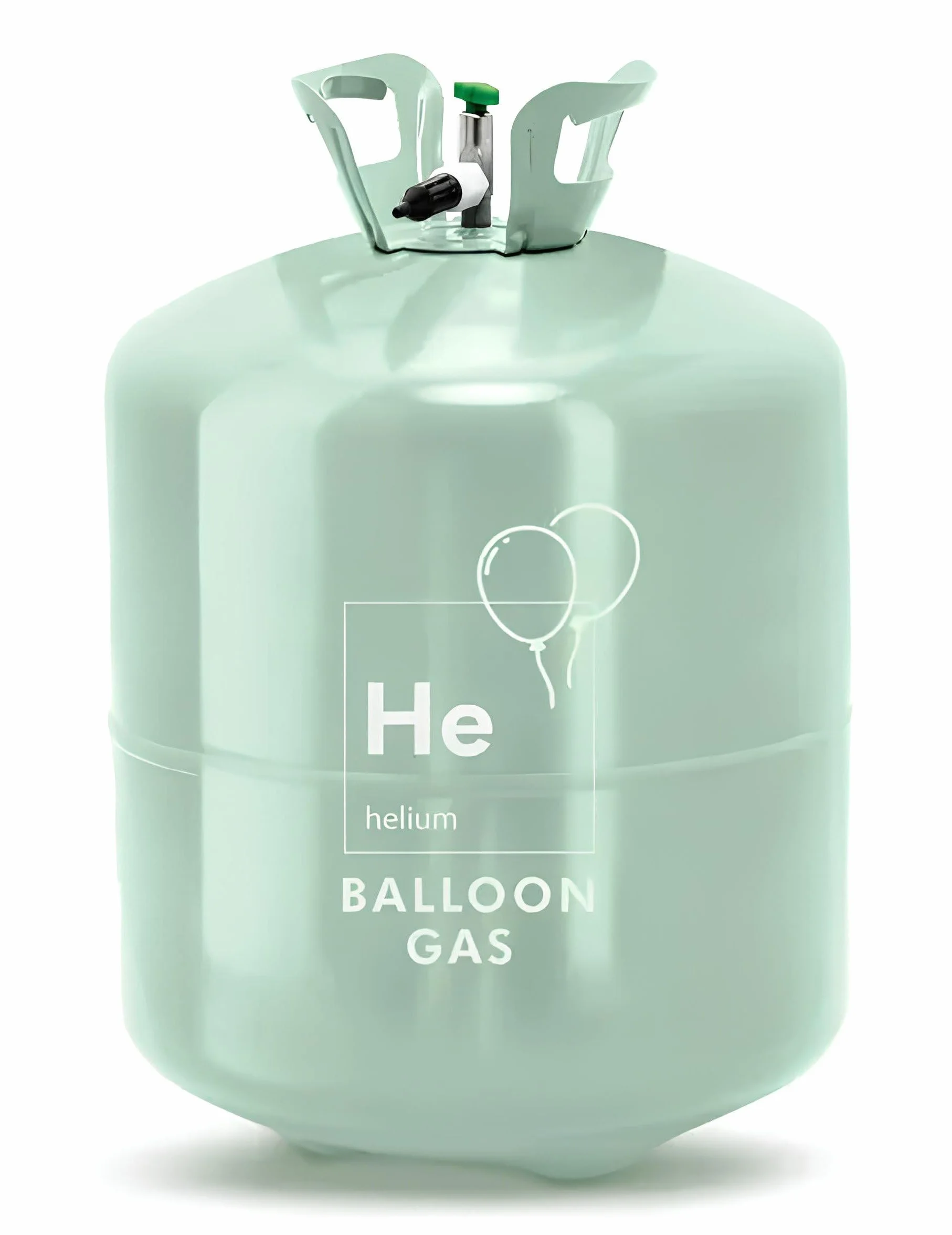Très grande bouteille d'hélium jusqu'à 90 ballons - Vert