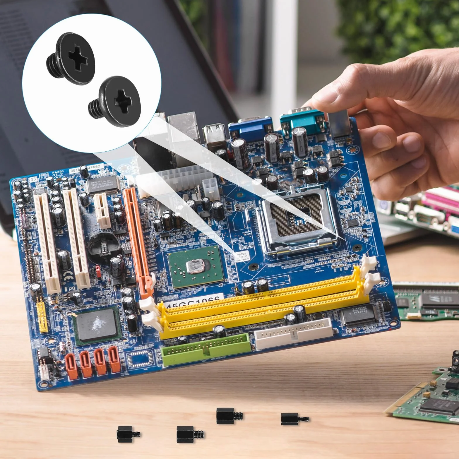 40 szt. śruby M.2 PC zestaw śrub M2 śruby SSD do laptopa płyty główne