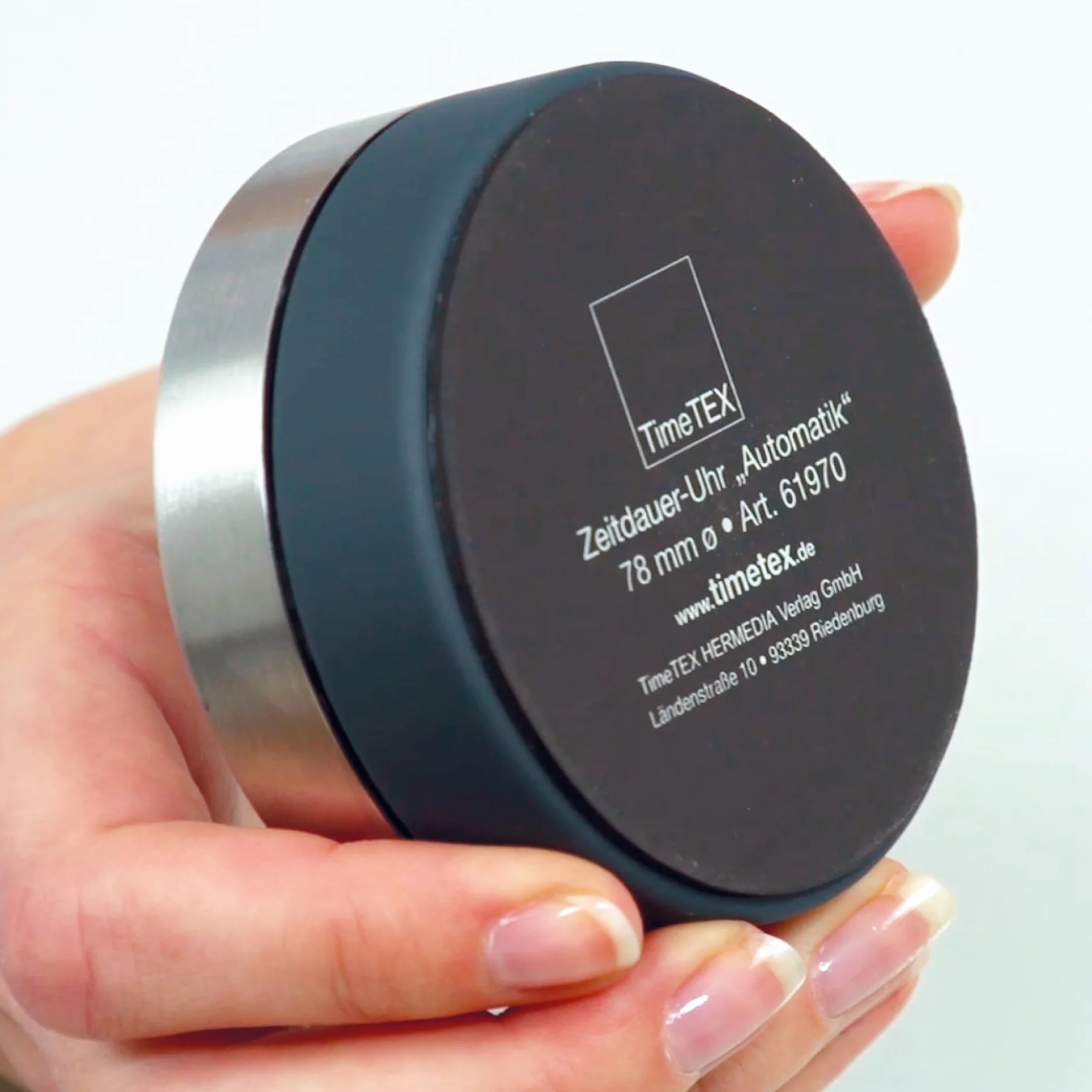 TimeTex Horloge compacte avec aimant et plaque de signalisation