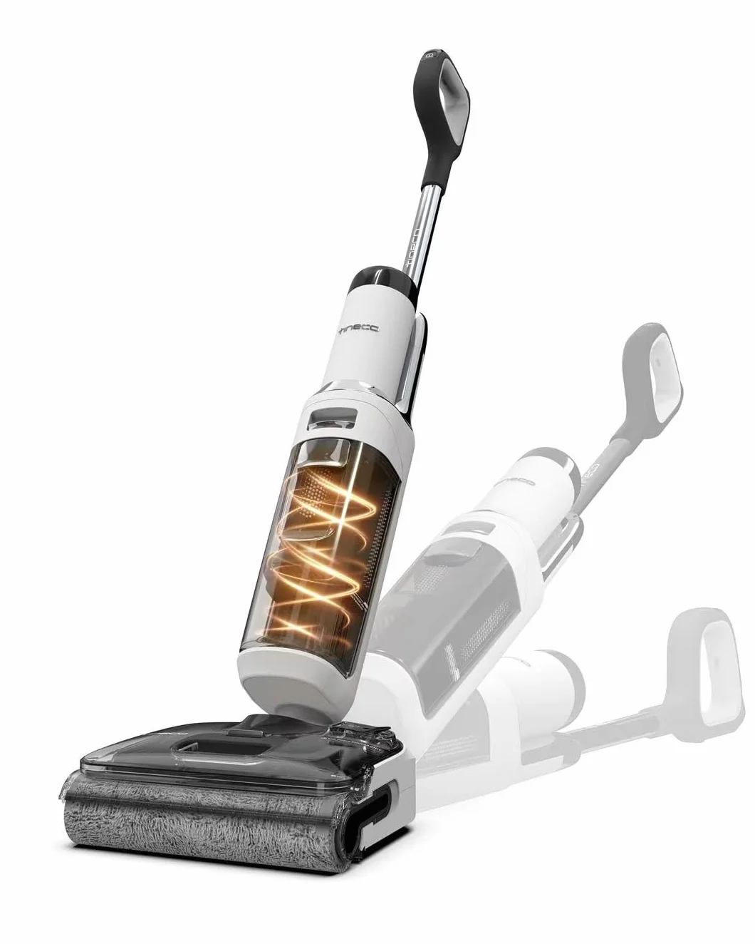 Tineco Floor One Stretch S6 Aspirateur Laveur, Sec et Humide Intelligent, 180° Plat, 70℃ Flashdry 5 Min, 40 Min Autonomie