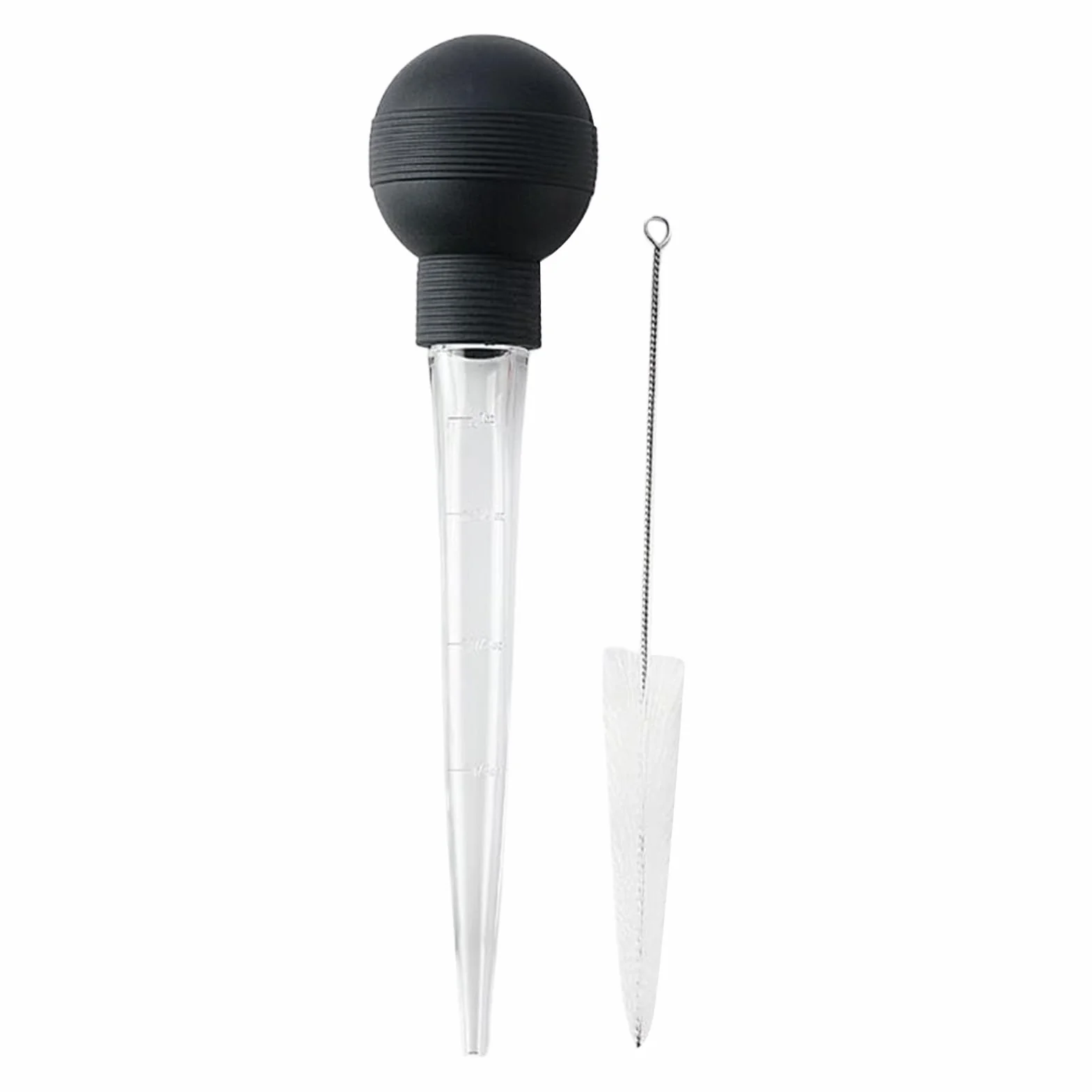Lardeuse Extracteur d'assaisonnement manuel avec brosse de nettoyage Poire à sauce pour cuisine