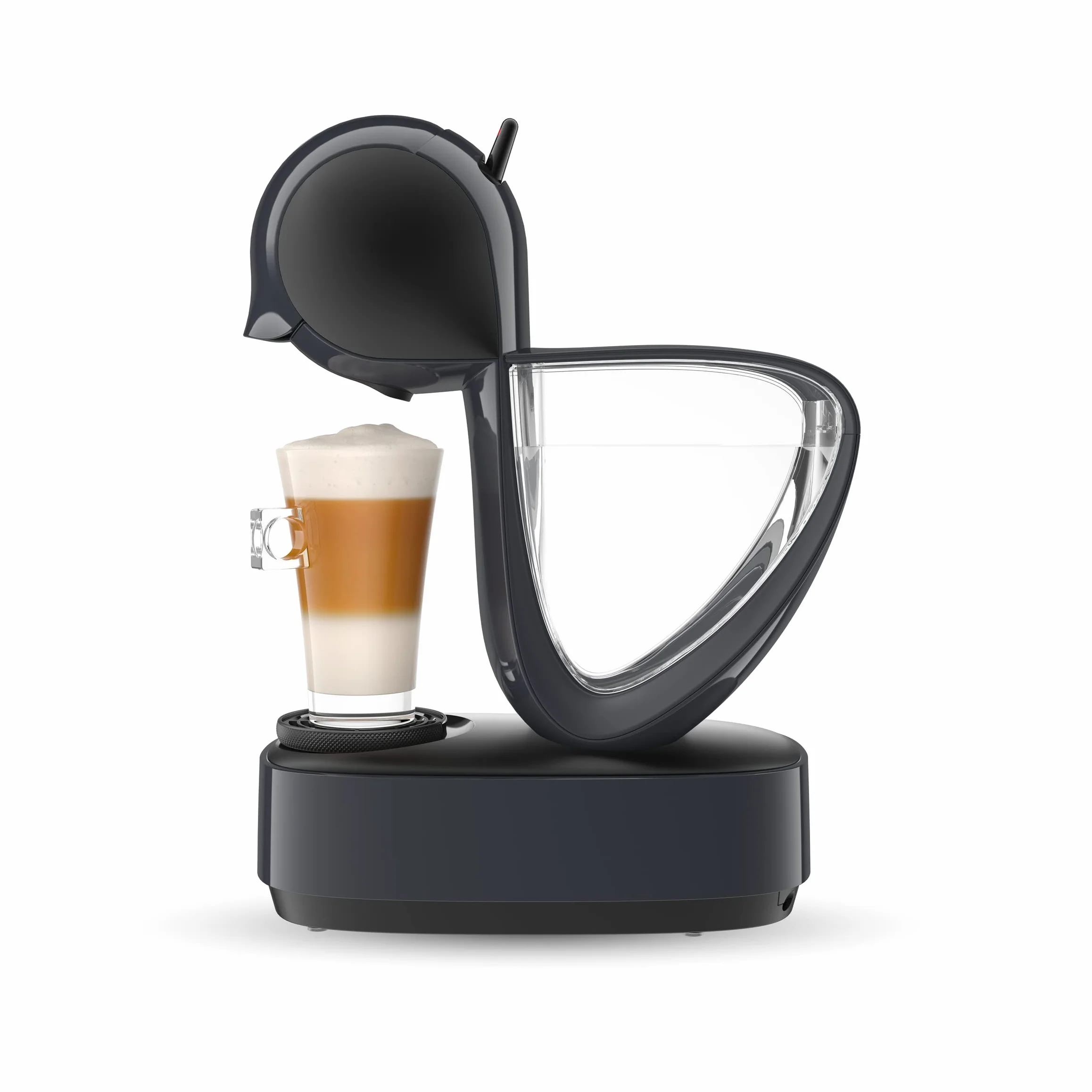 Krups Nescafé Dolce Gusto Machine à café capsules, 15 bars, Multi-boissons froides ou chaudes, Grand réservoir, Mode éco, Cafetière dosettes, Infinissima, Gris KP173B10